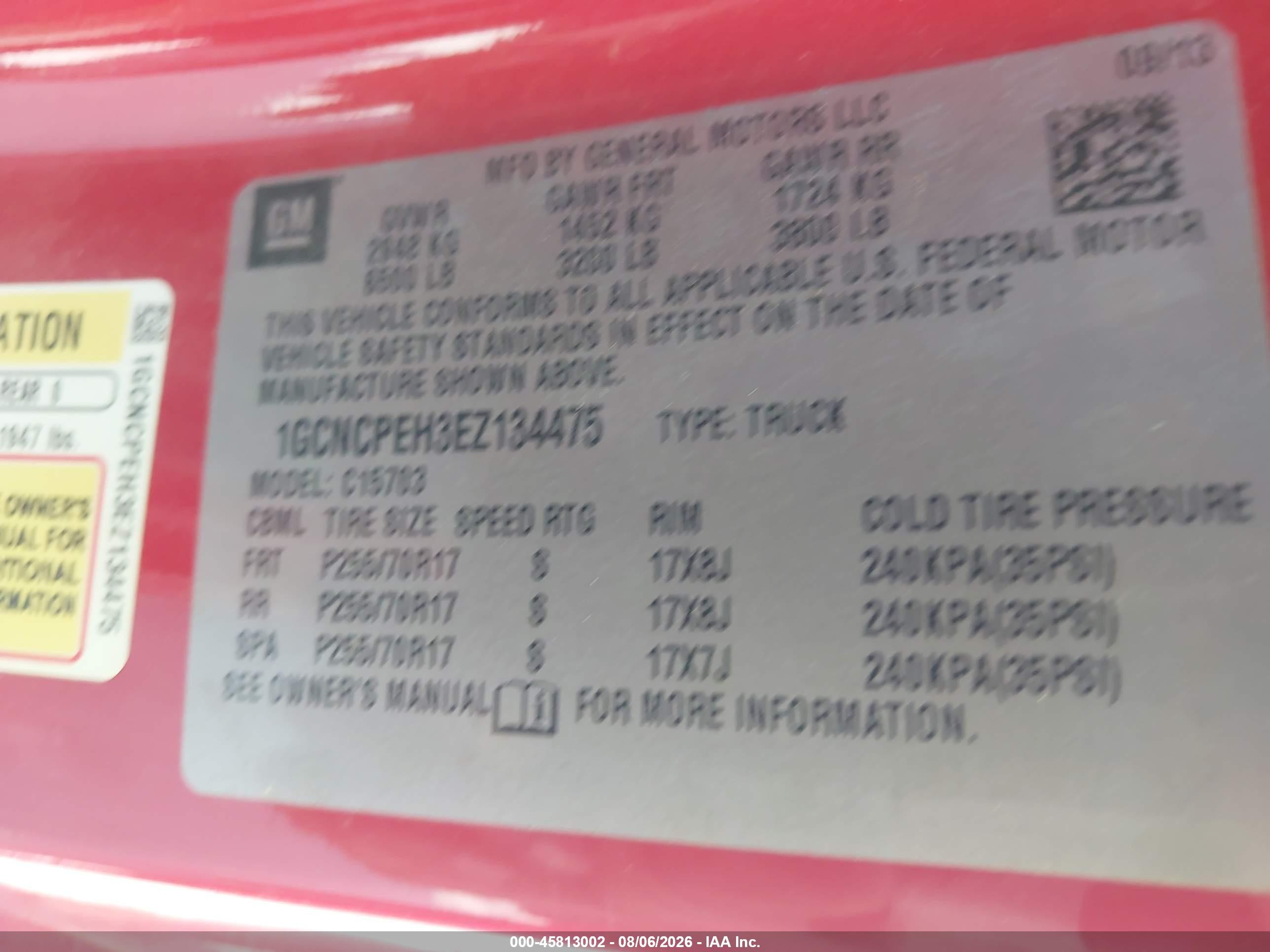 2014 Chevrolet Silverado 1500 Work Truck Red vin: 1GCNCPEH3EZ134475