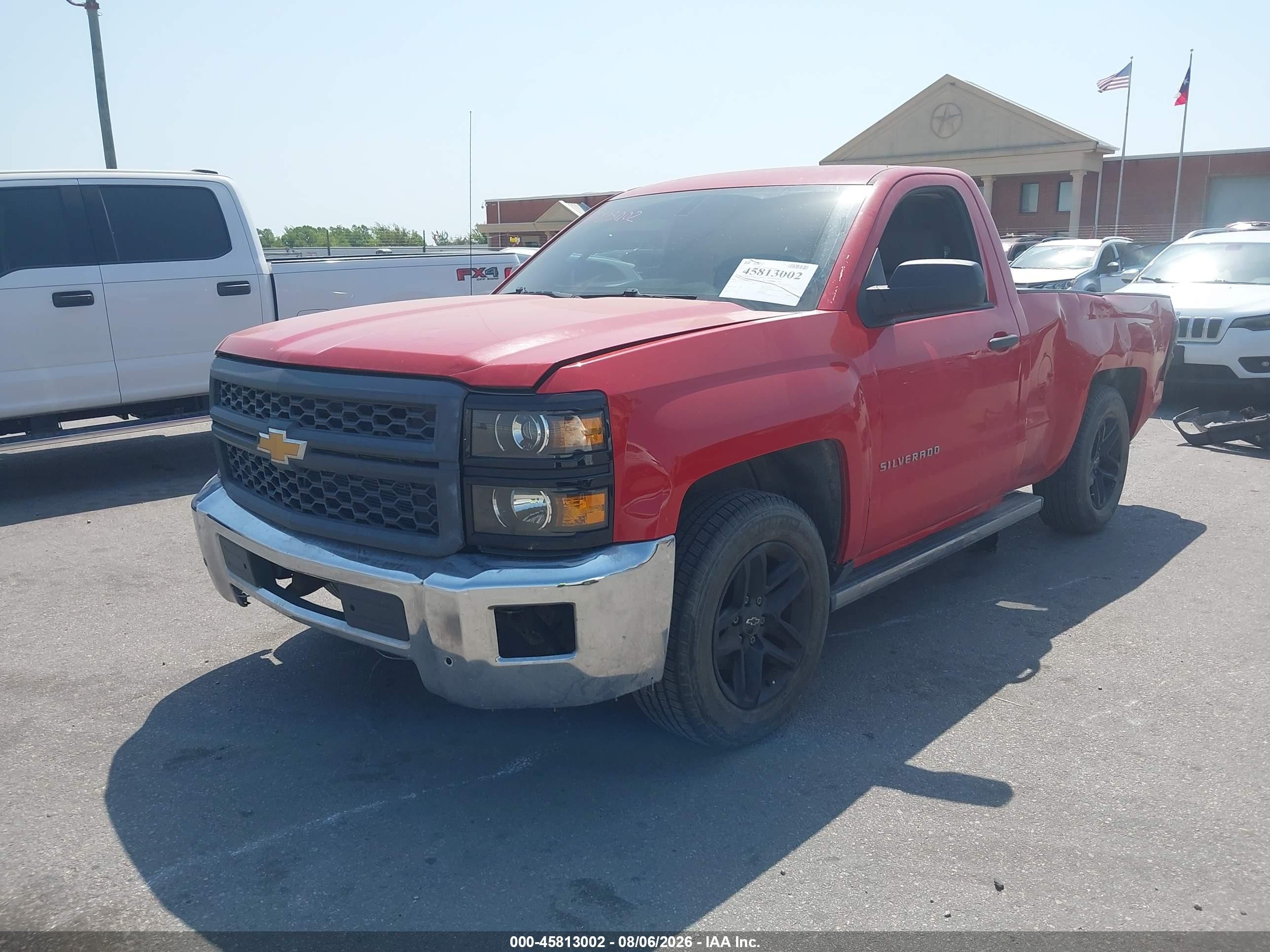 2014 Chevrolet Silverado 1500 Work Truck Red vin: 1GCNCPEH3EZ134475