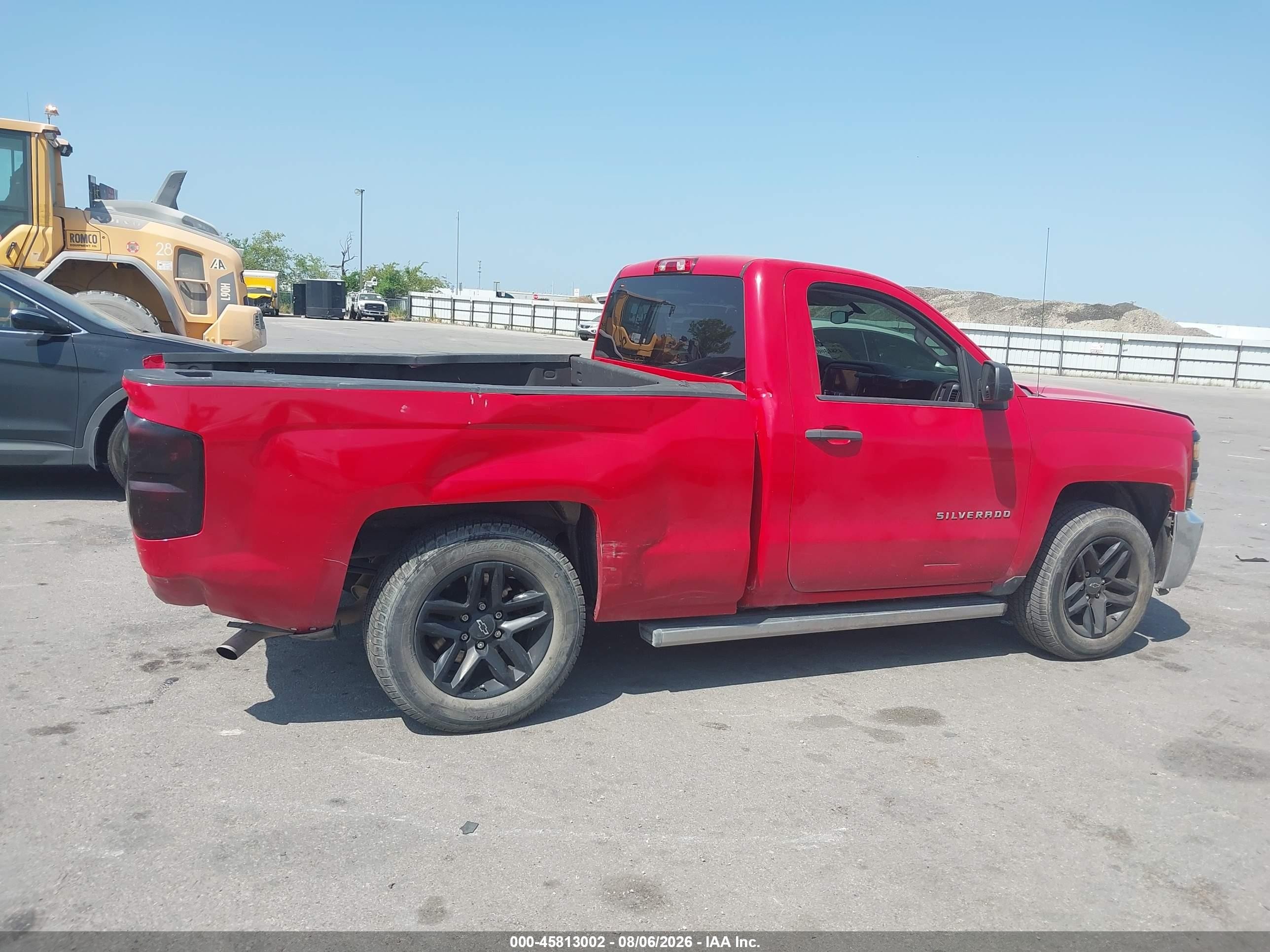 2014 Chevrolet Silverado 1500 Work Truck Red vin: 1GCNCPEH3EZ134475