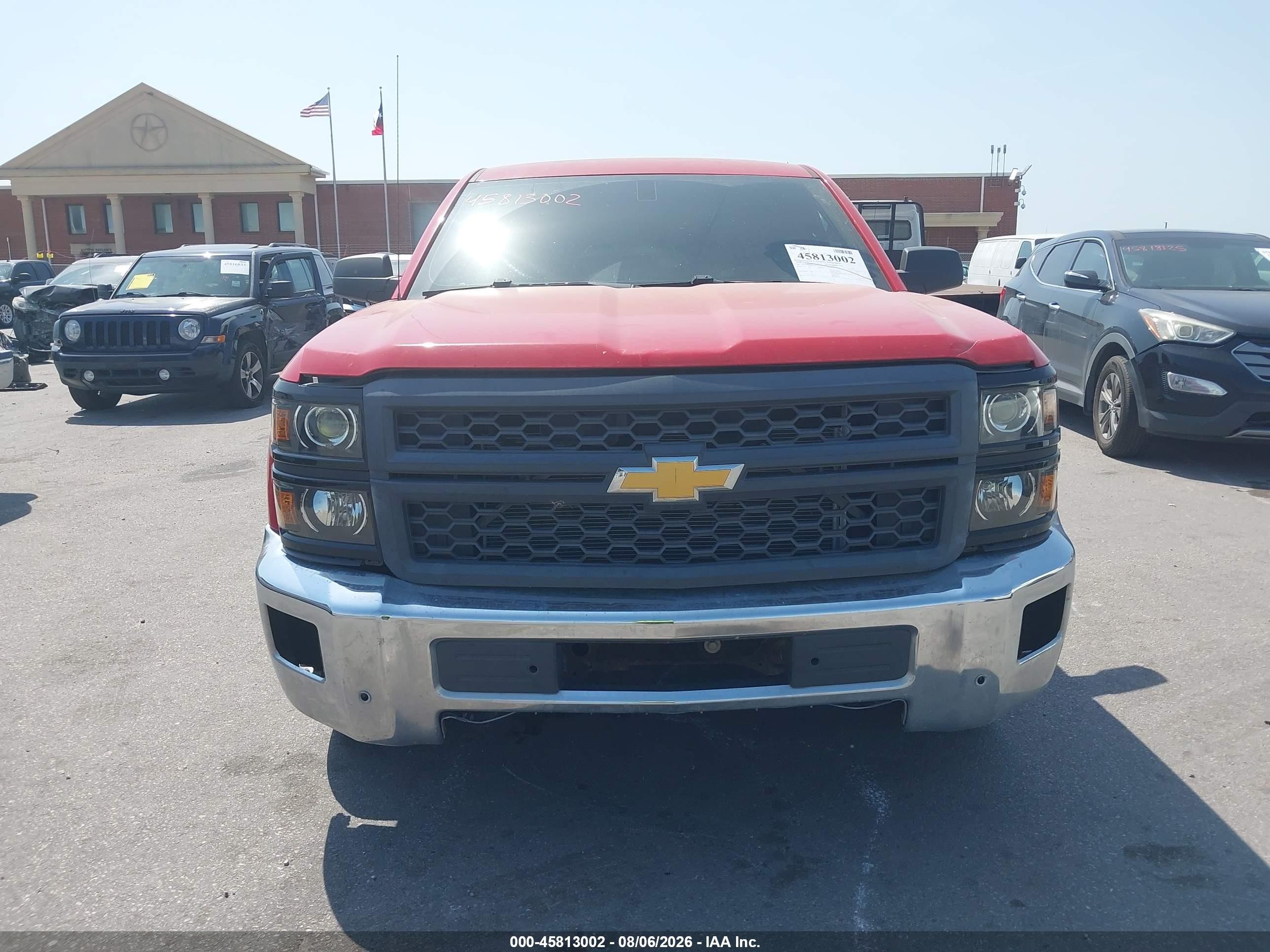 2014 Chevrolet Silverado 1500 Work Truck Red vin: 1GCNCPEH3EZ134475
