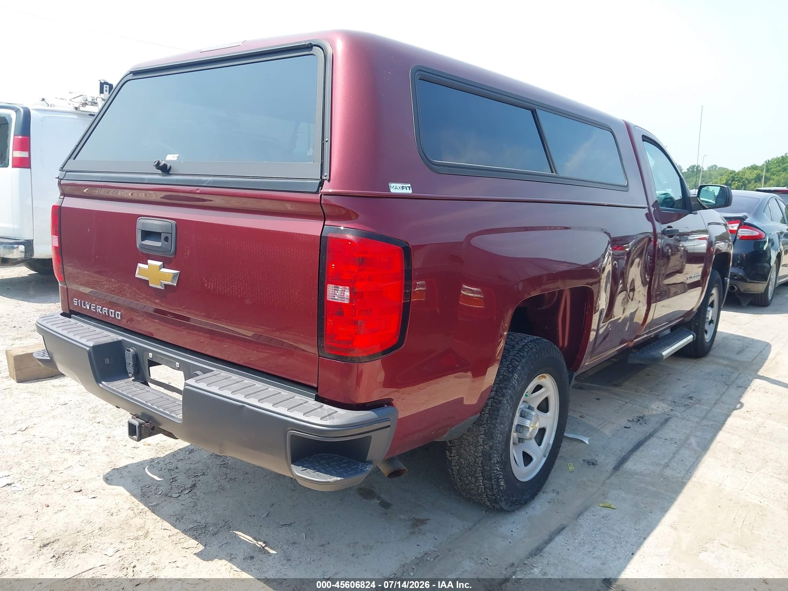 2014 Chevrolet Silverado 1500 Work Truck Темно-бордовый vin: 1GCNCPEH3EZ154838