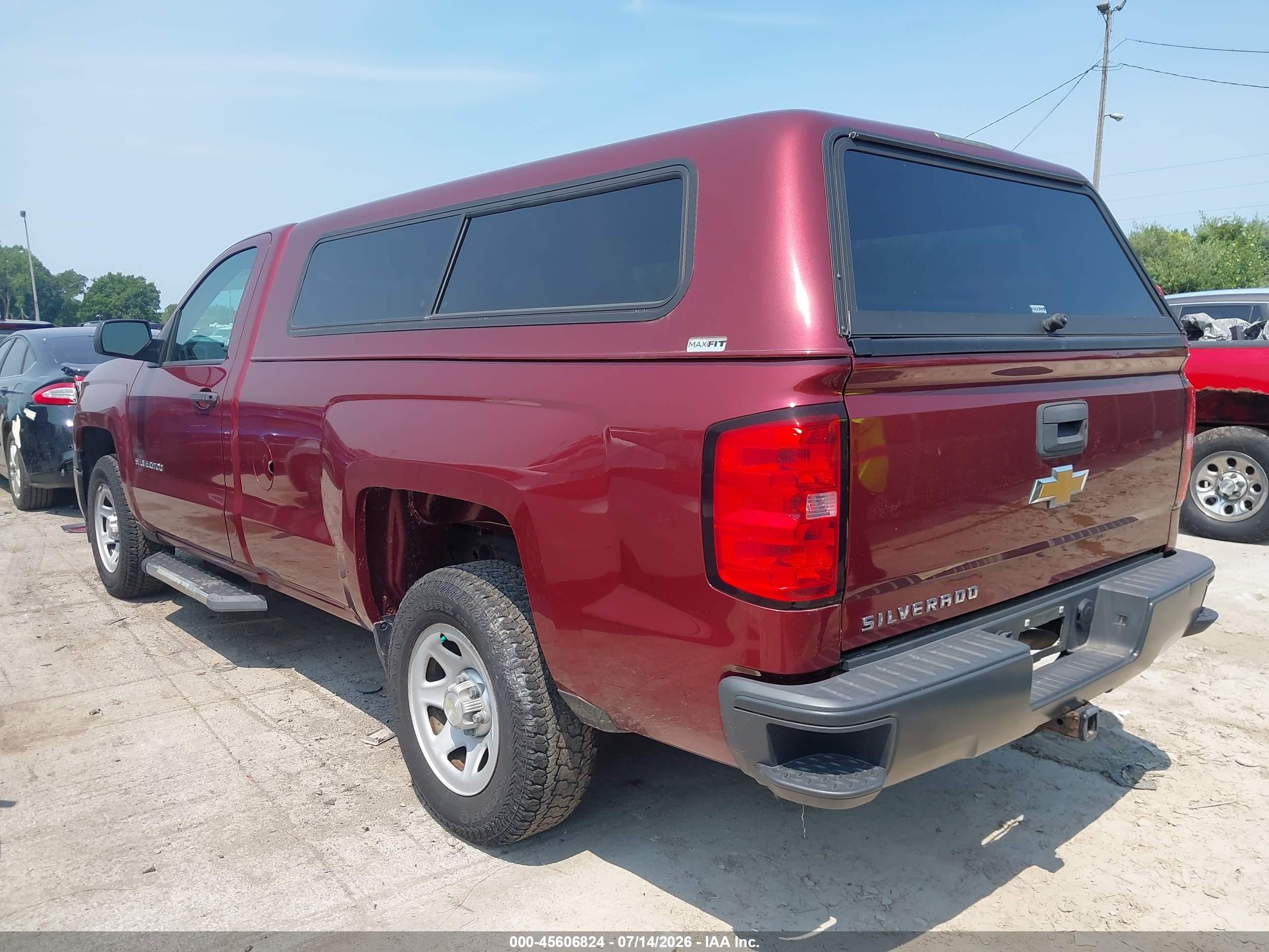 2014 Chevrolet Silverado 1500 Work Truck Темно-бордовый vin: 1GCNCPEH3EZ154838