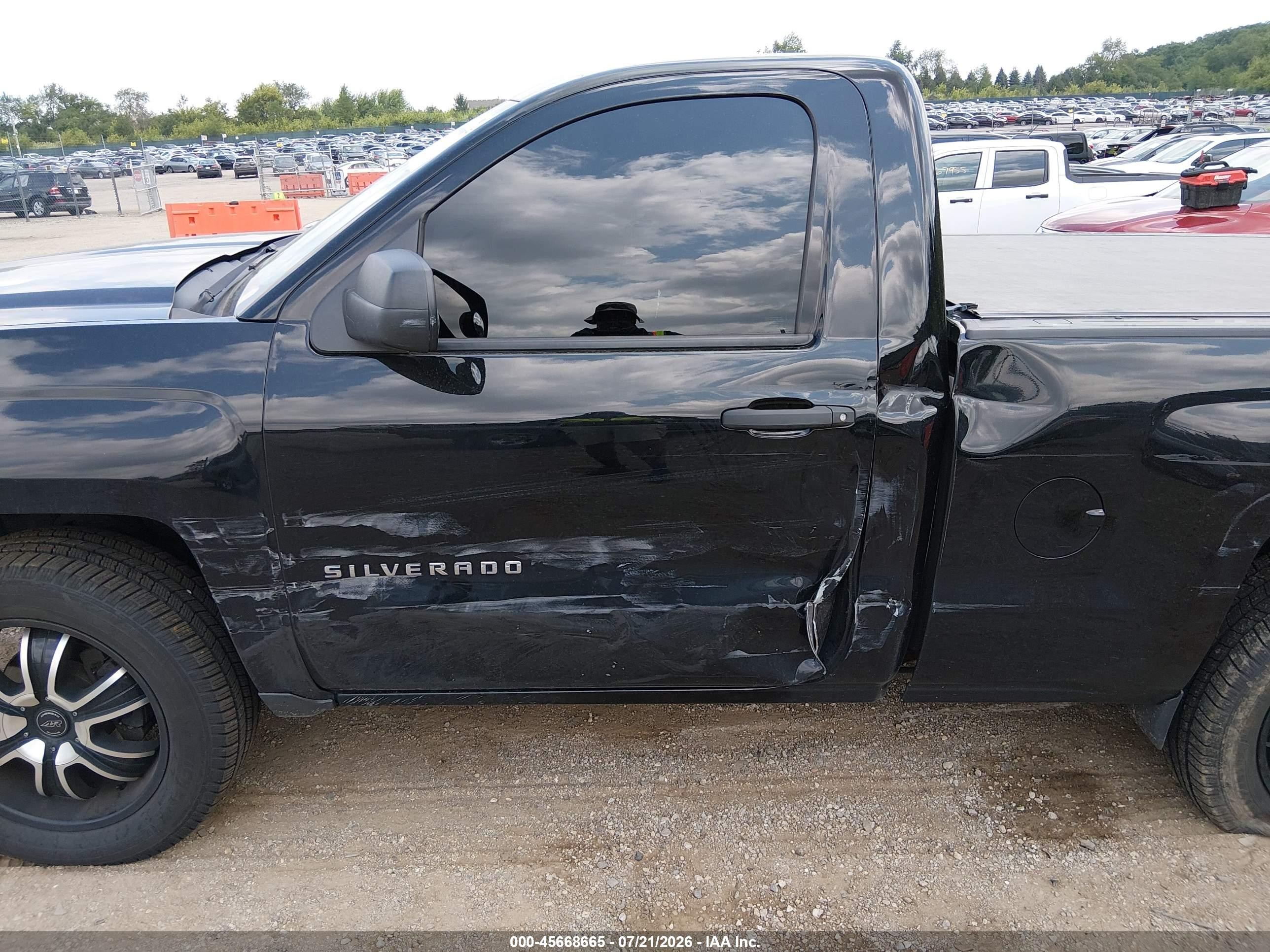 2014 Chevrolet Silverado 1500 Work Truck 1wt Black vin: 1GCNCPEH3EZ276874