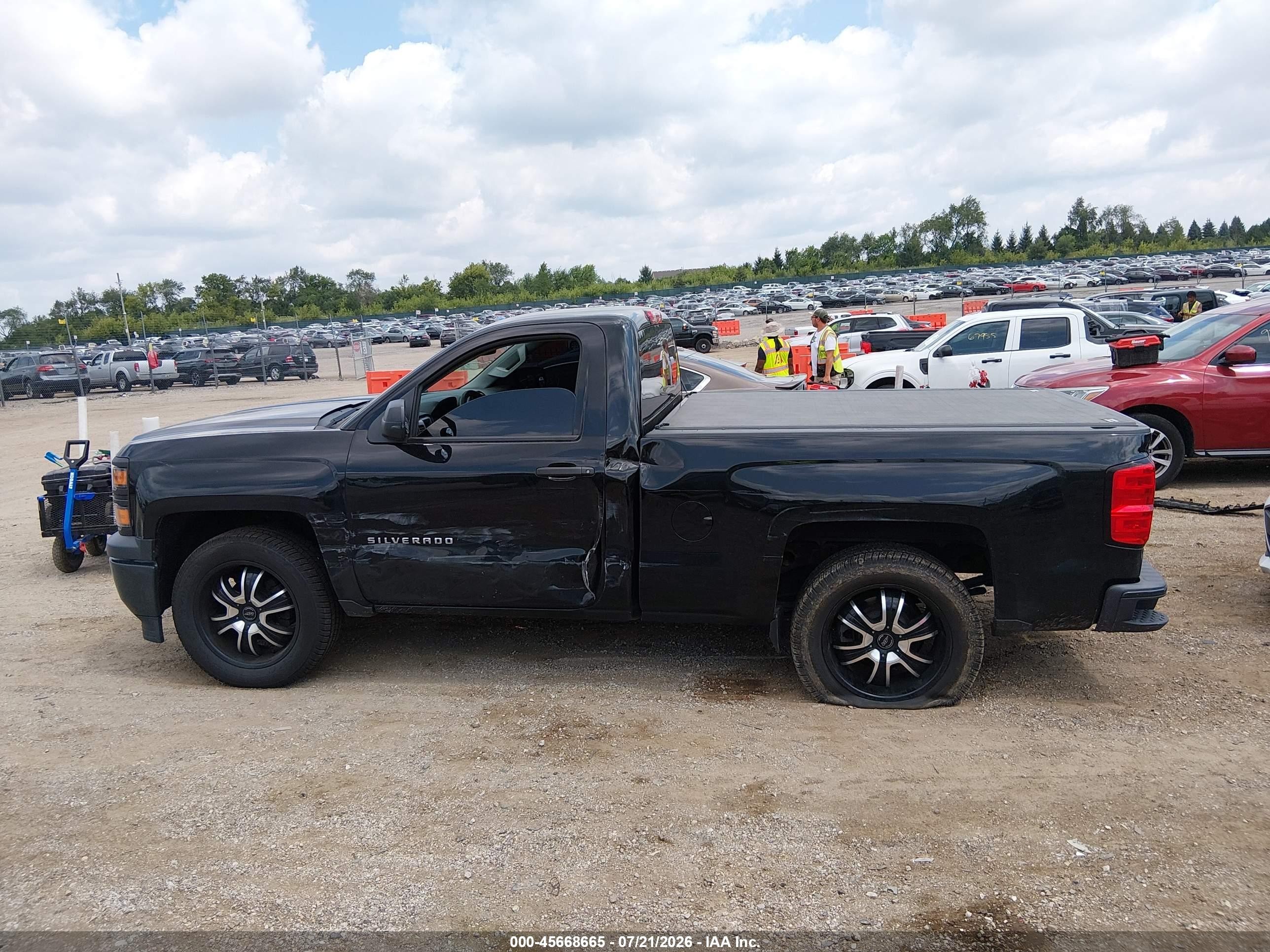 2014 Chevrolet Silverado 1500 Work Truck 1wt Black vin: 1GCNCPEH3EZ276874