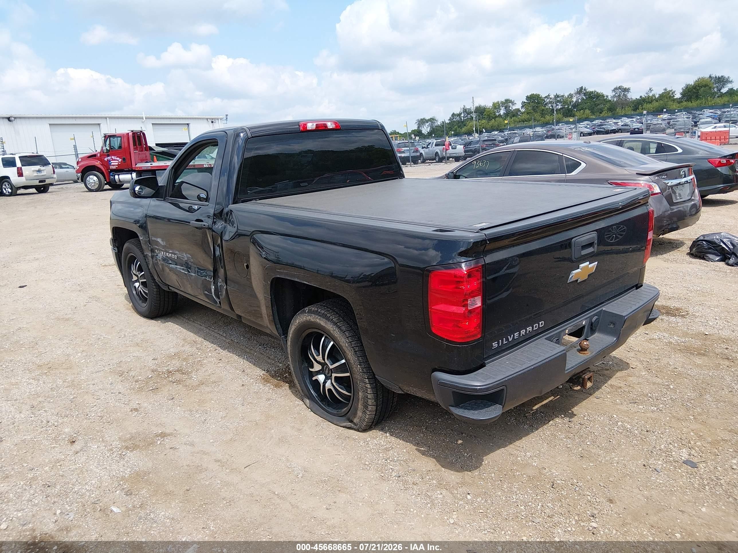 2014 Chevrolet Silverado 1500 Work Truck 1wt Black vin: 1GCNCPEH3EZ276874