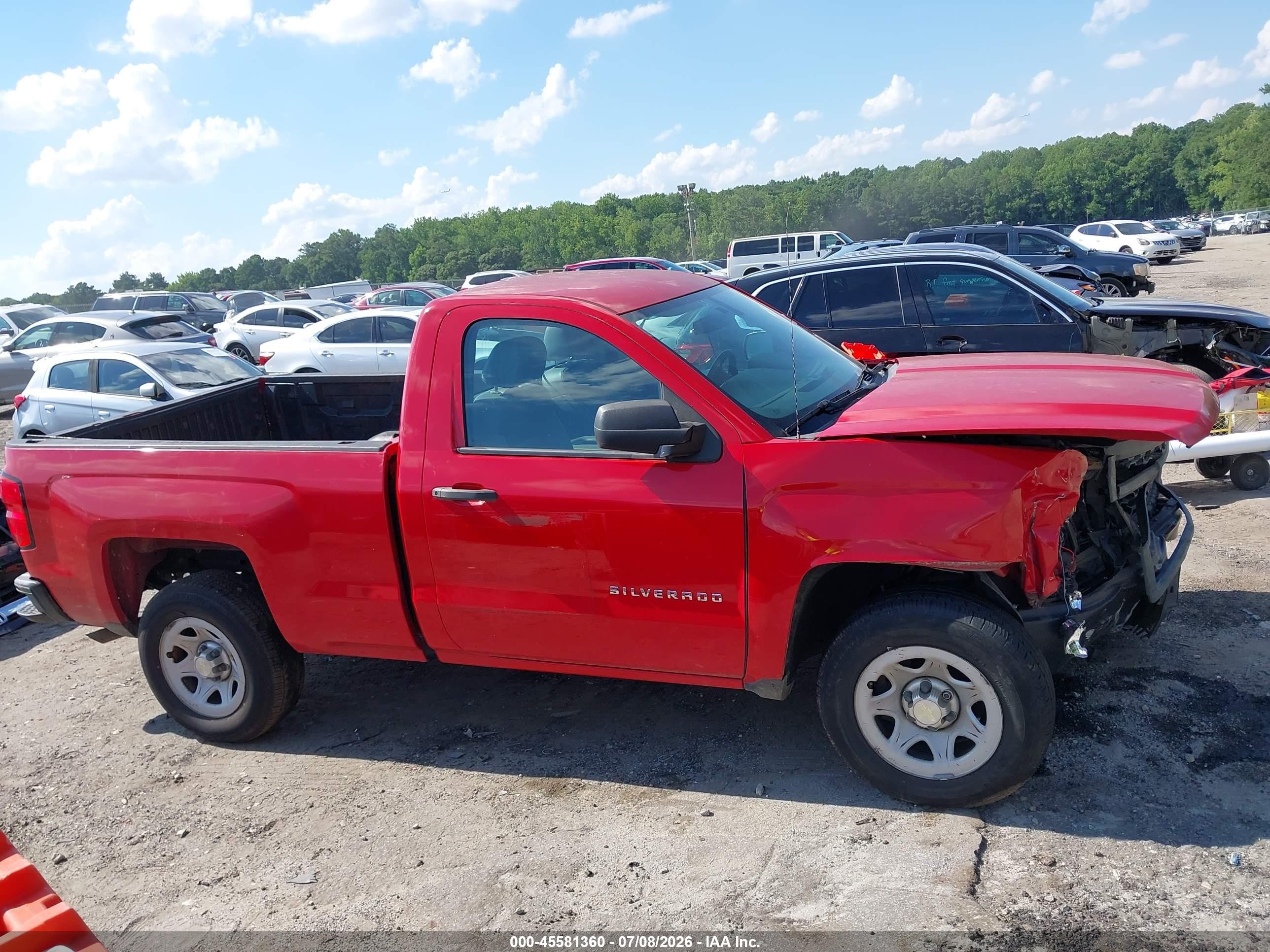 2014 Chevrolet Silverado 1500 Work Truck Red vin: 1GCNCPEH3EZ316578