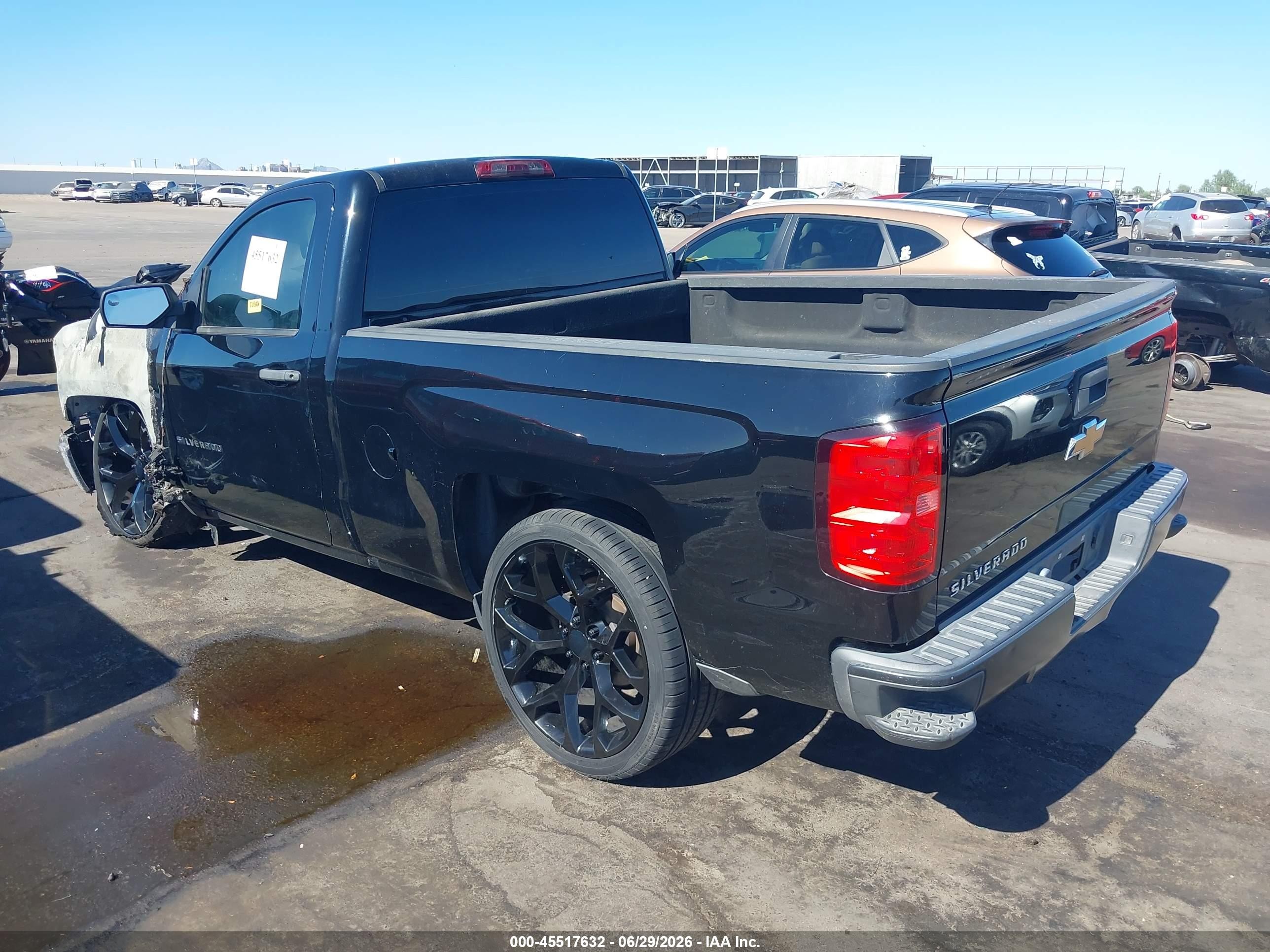 2015 Chevrolet Silverado 1500 Work Truck Black vin: 1GCNCPEH3FZ445387
