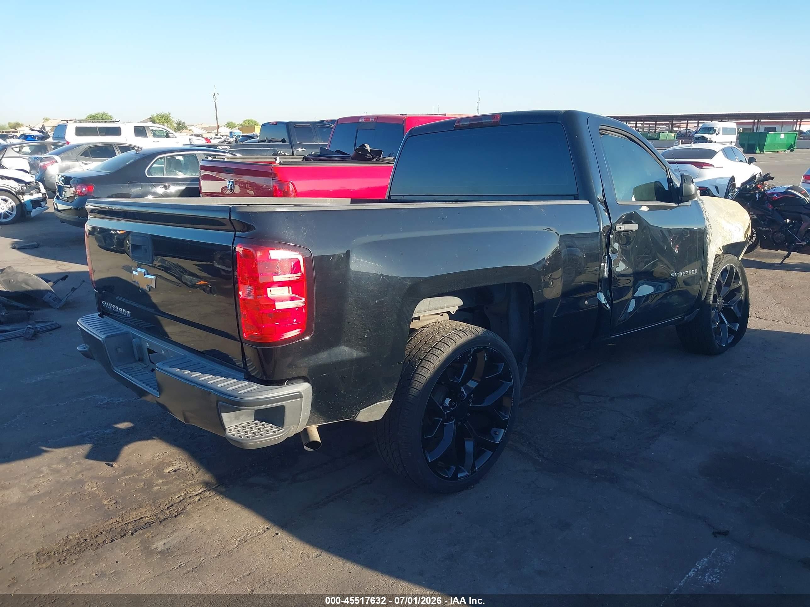 2015 Chevrolet Silverado 1500 Work Truck Black vin: 1GCNCPEH3FZ445387
