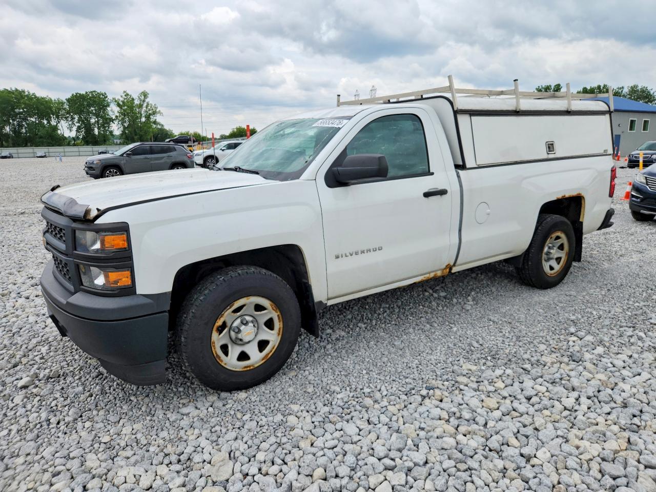 2014 Chevrolet Silverado C1500 White vin: 1GCNCPEH4EZ152919