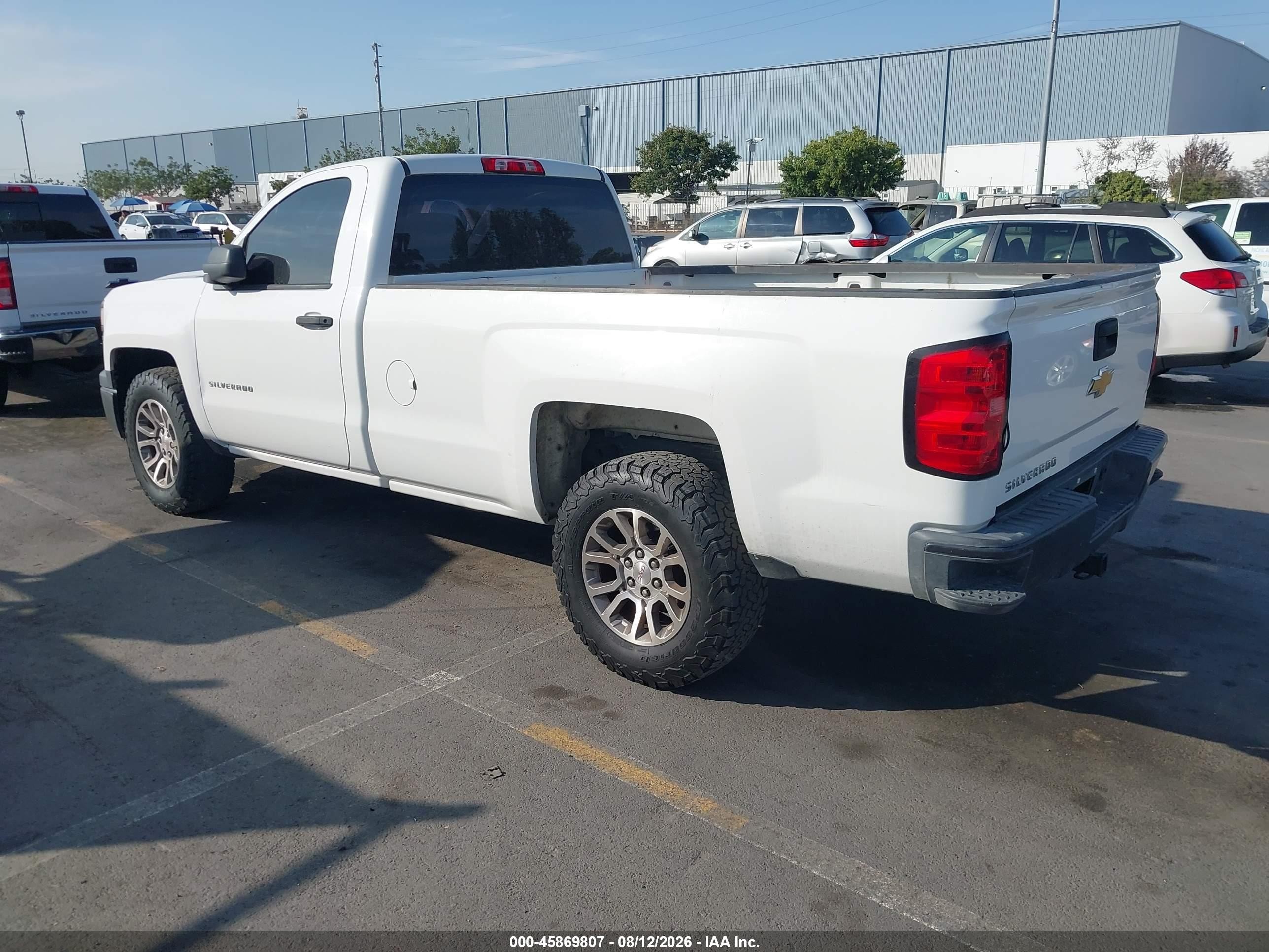 2014 Chevrolet Silverado 1500 Work Truck White vin: 1GCNCPEH4EZ276754