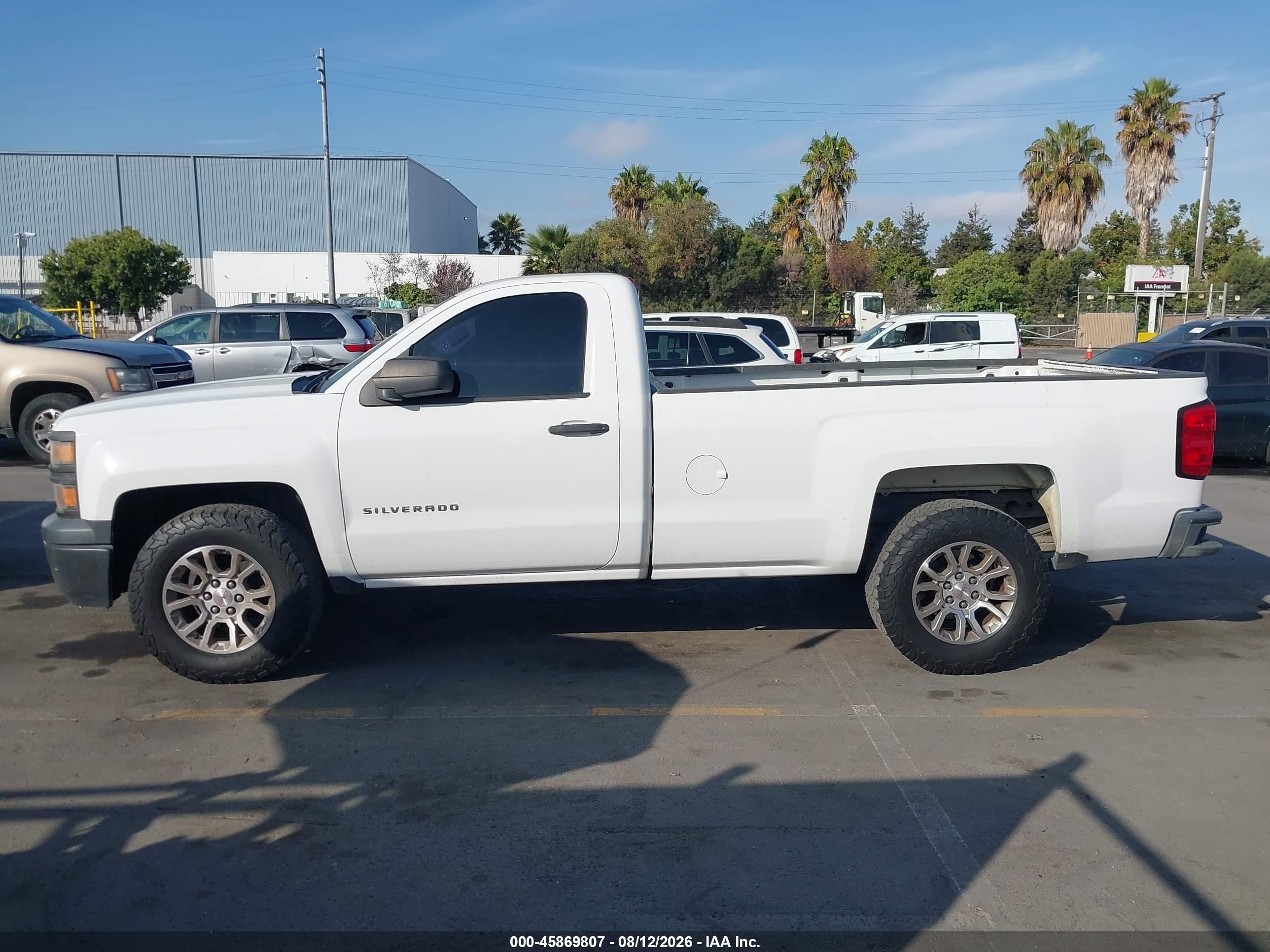 2014 Chevrolet Silverado 1500 Work Truck White vin: 1GCNCPEH4EZ276754