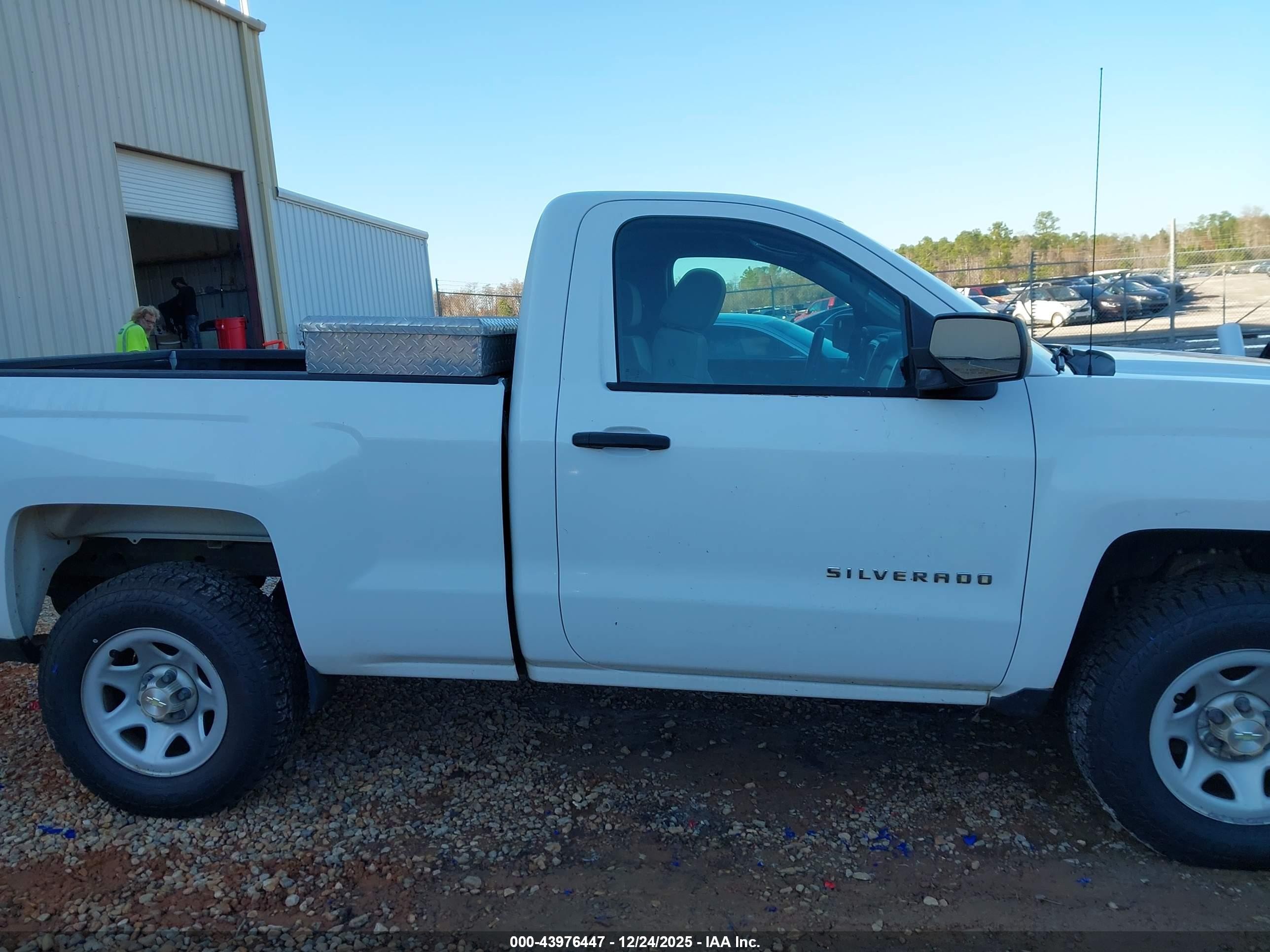 2014 Chevrolet Silverado 1500 Work Truck 1wt White vin: 1GCNCPEH4EZ277712