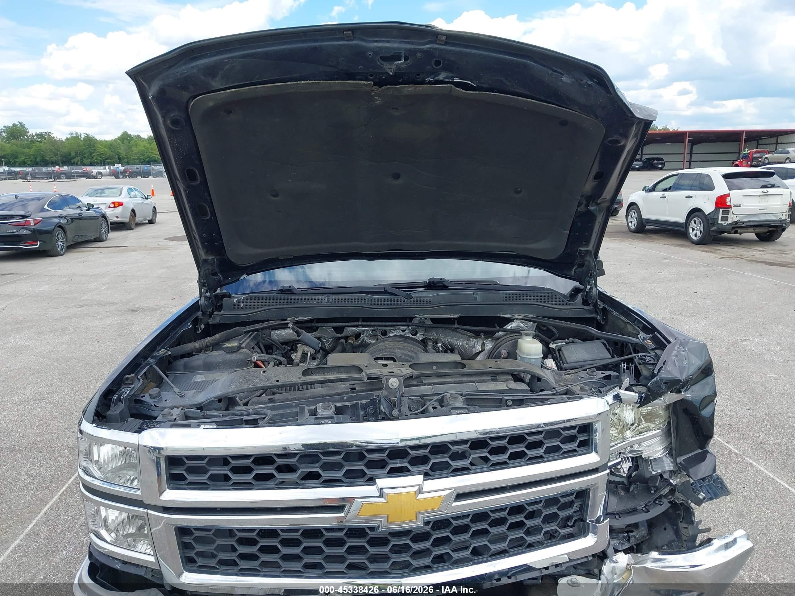 2014 Chevrolet Silverado 1500 Work Truck Black vin: 1GCNCPEH4EZ304889
