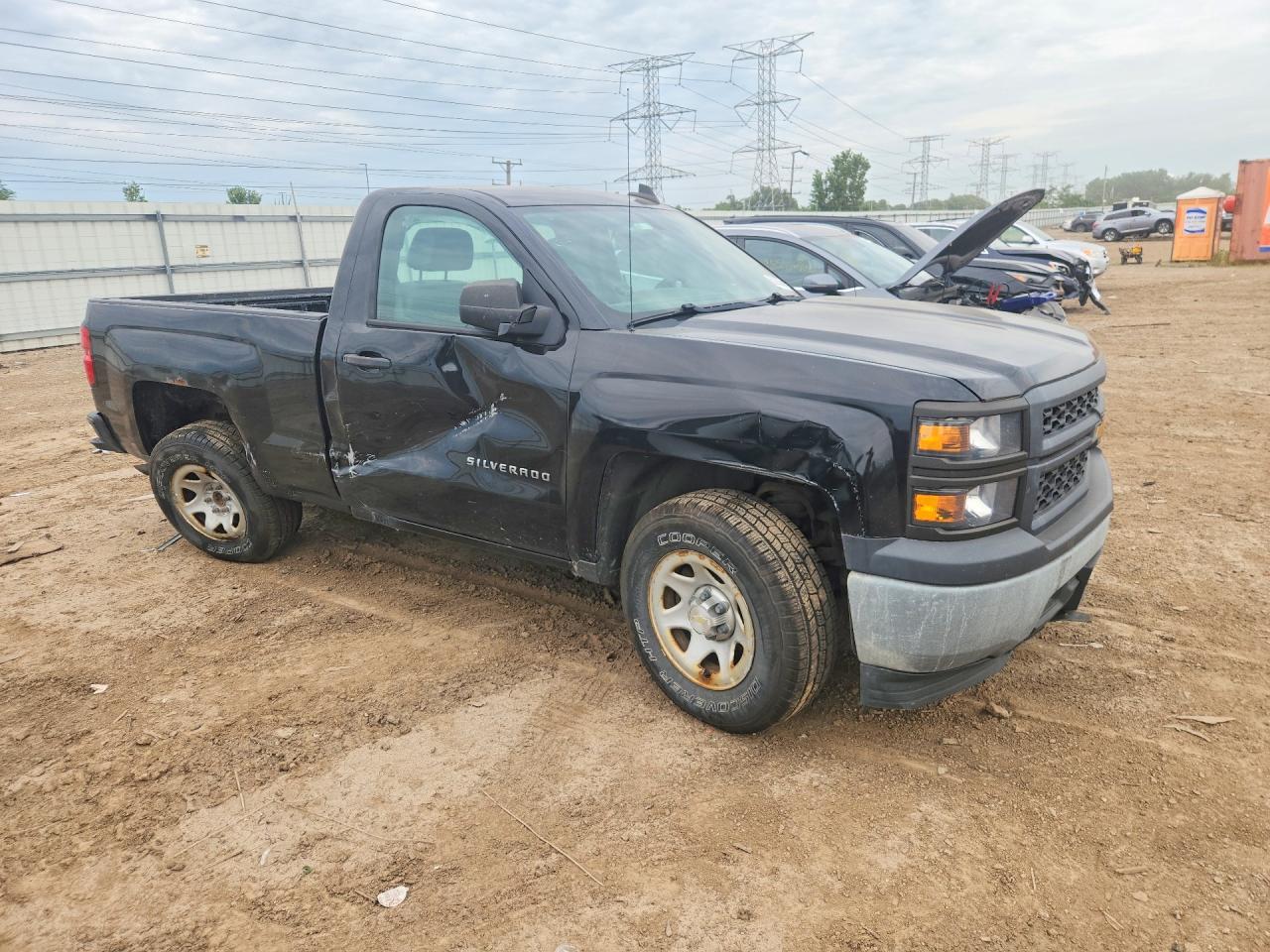 2015 Chevrolet Silverado C1500 Black vin: 1GCNCPEH4FZ181192