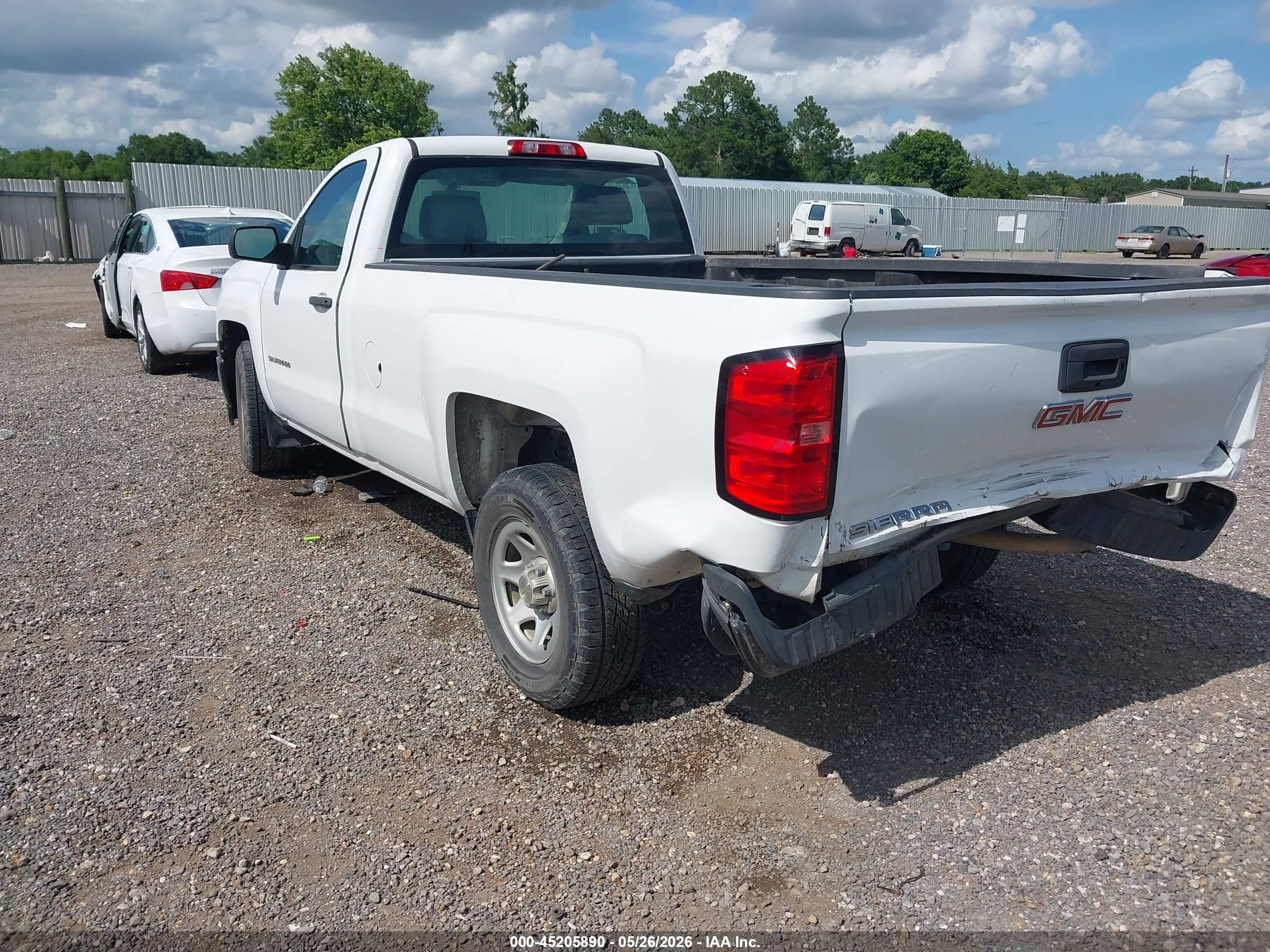 2015 Chevrolet Silverado 1500 Wt Белый vin: 1GCNCPEH4FZ273435