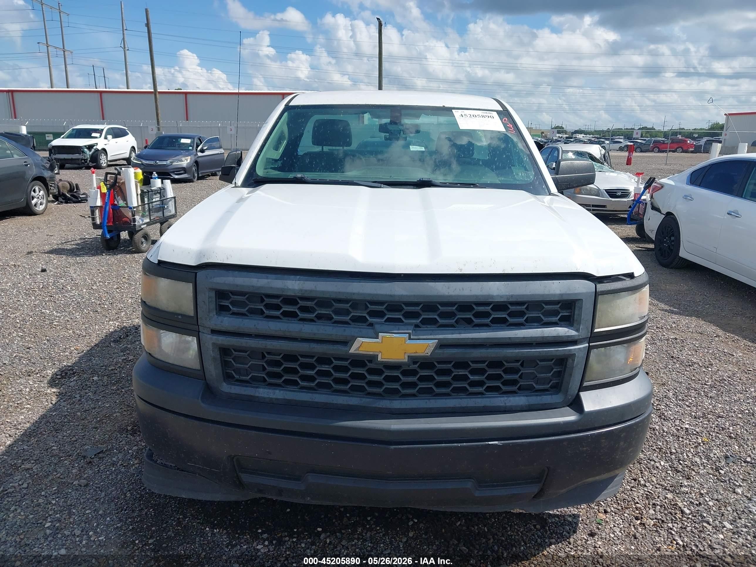 2015 Chevrolet Silverado 1500 Wt Белый vin: 1GCNCPEH4FZ273435