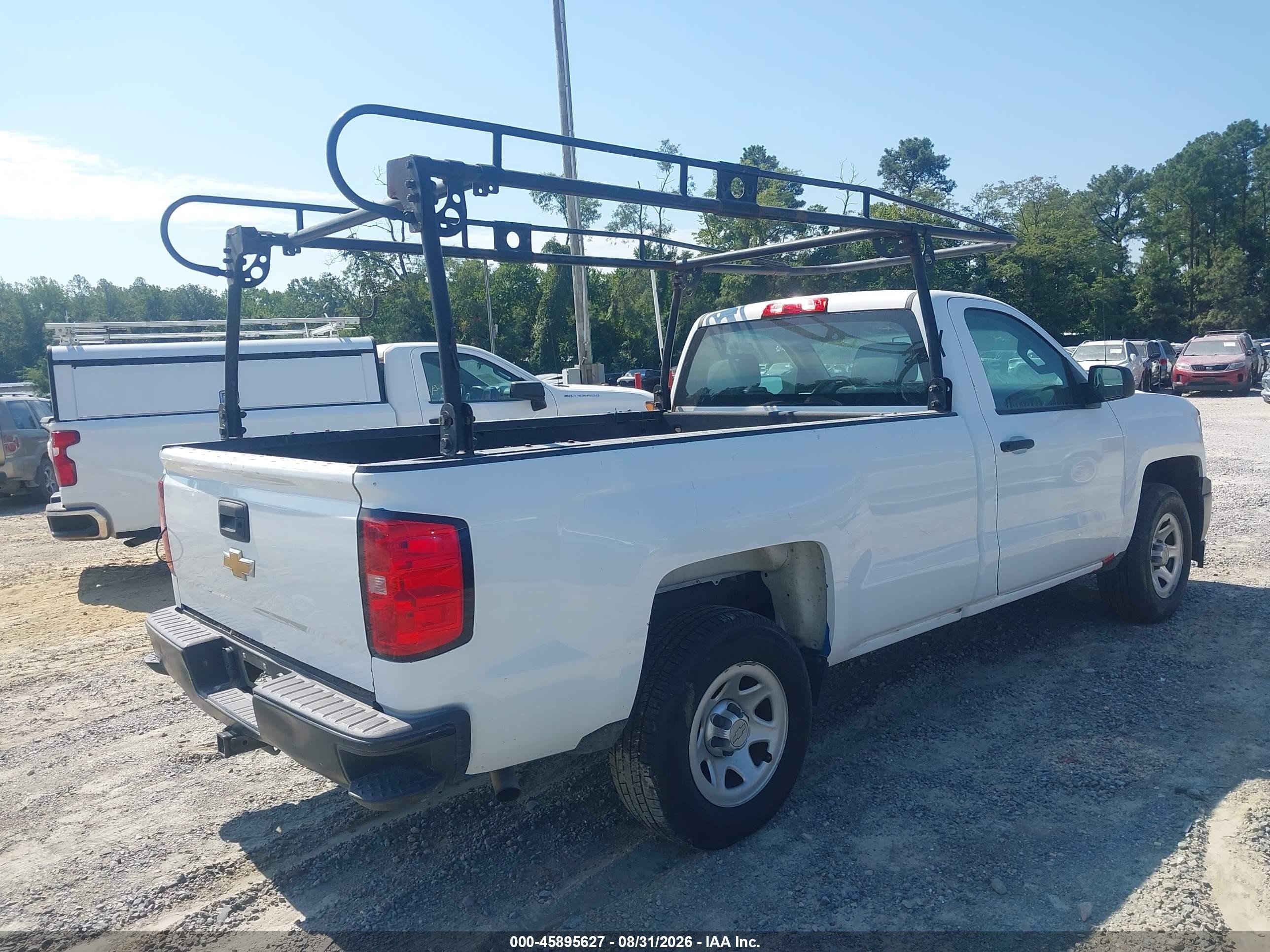 2015 Chevrolet Silverado 1500 Work Truck White vin: 1GCNCPEH4FZ420465