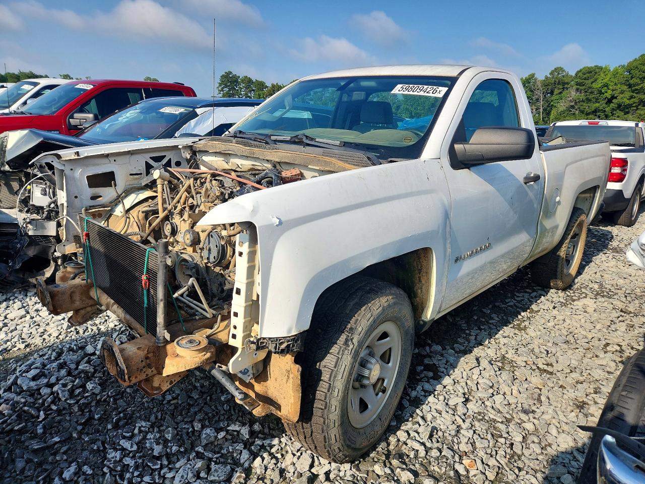 2014 Chevrolet Silverado C1500 Белый vin: 1GCNCPEH5EZ310801
