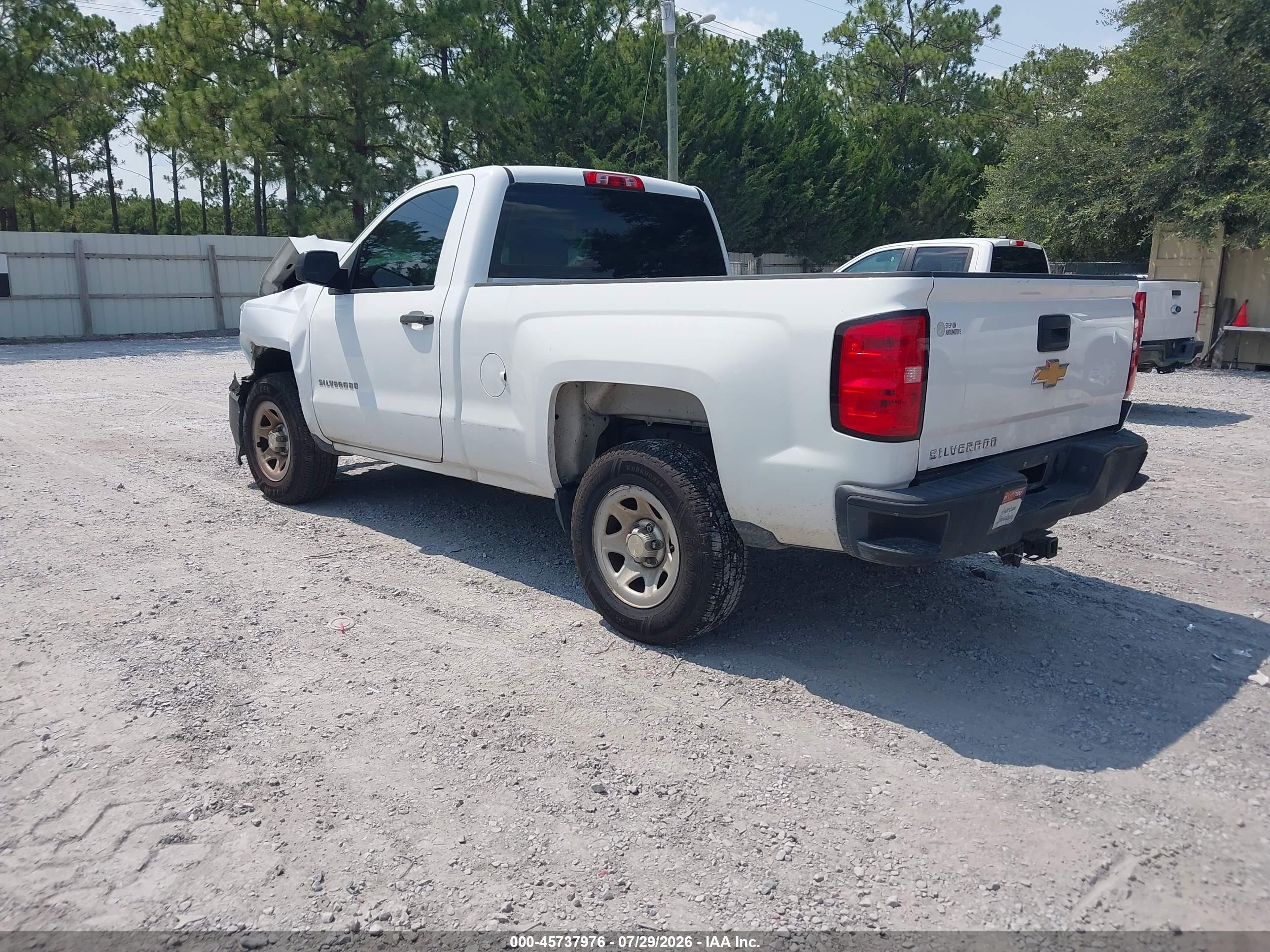 2015 Chevrolet Silverado 1500 Work Truck White vin: 1GCNCPEH5FZ350250