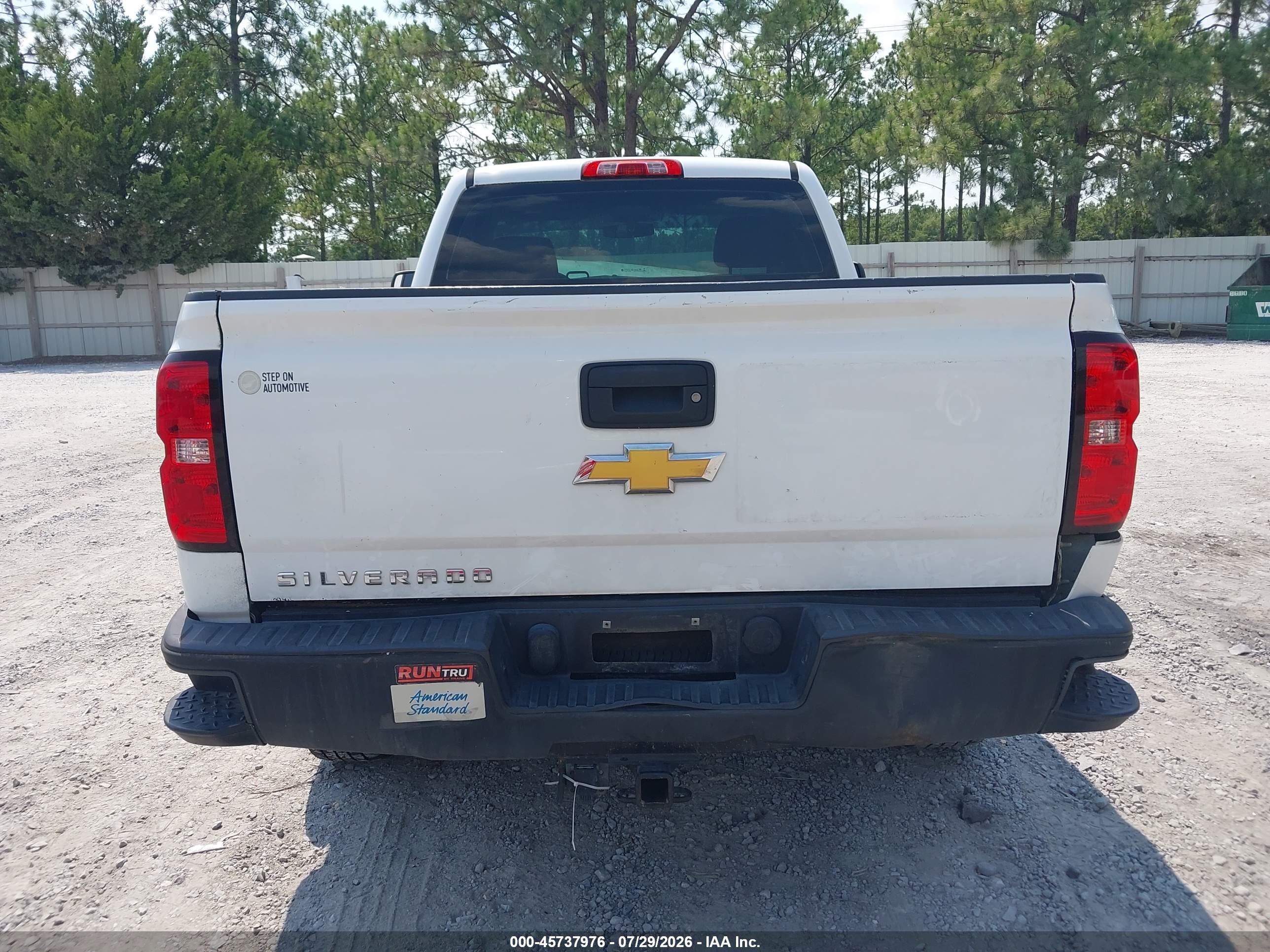 2015 Chevrolet Silverado 1500 Work Truck White vin: 1GCNCPEH5FZ350250