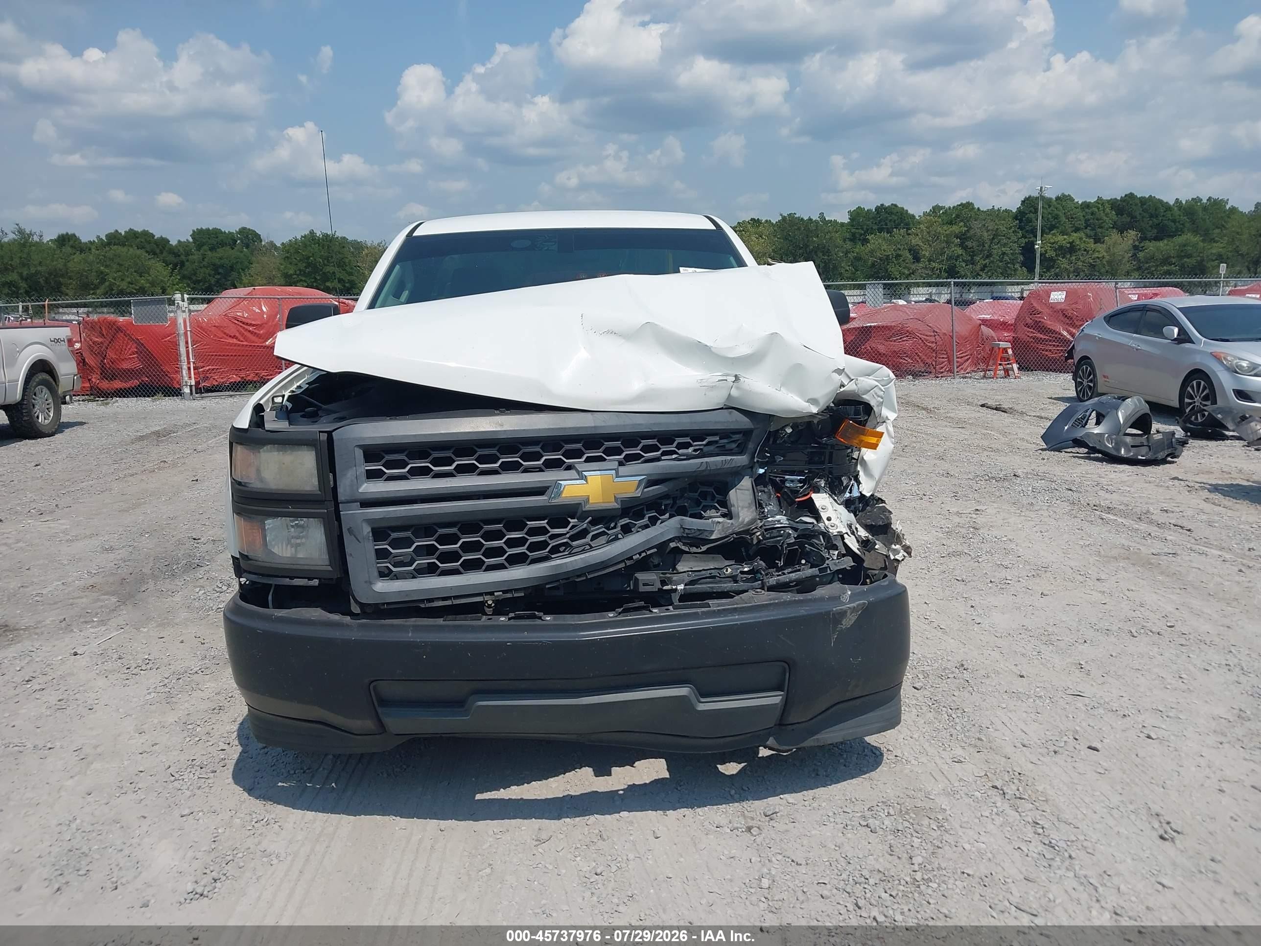 2015 Chevrolet Silverado 1500 Work Truck White vin: 1GCNCPEH5FZ350250