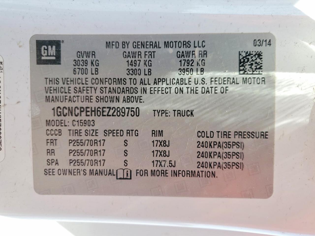 2014 Chevrolet Silverado C1500 Белый vin: 1GCNCPEH6EZ289750