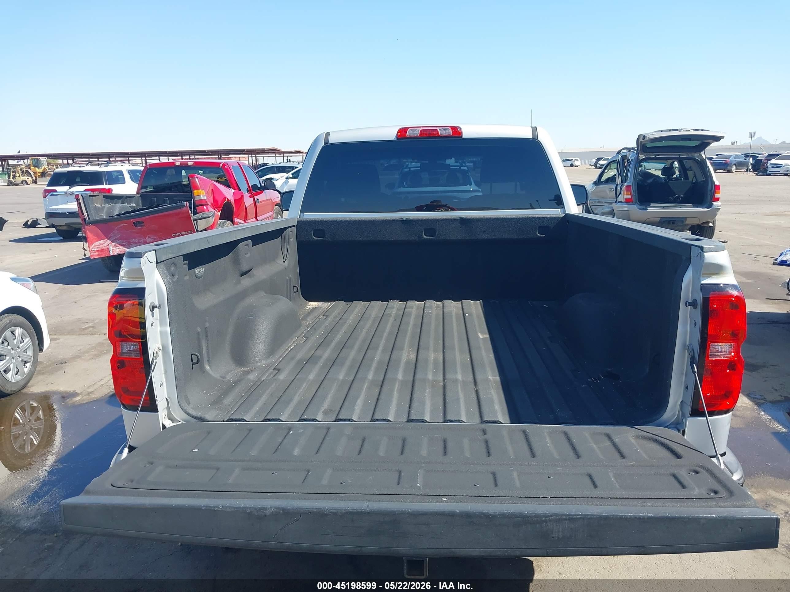 2014 Chevrolet Silverado 1500 Work Truck 1wt Silver vin: 1GCNCPEH7EZ259785
