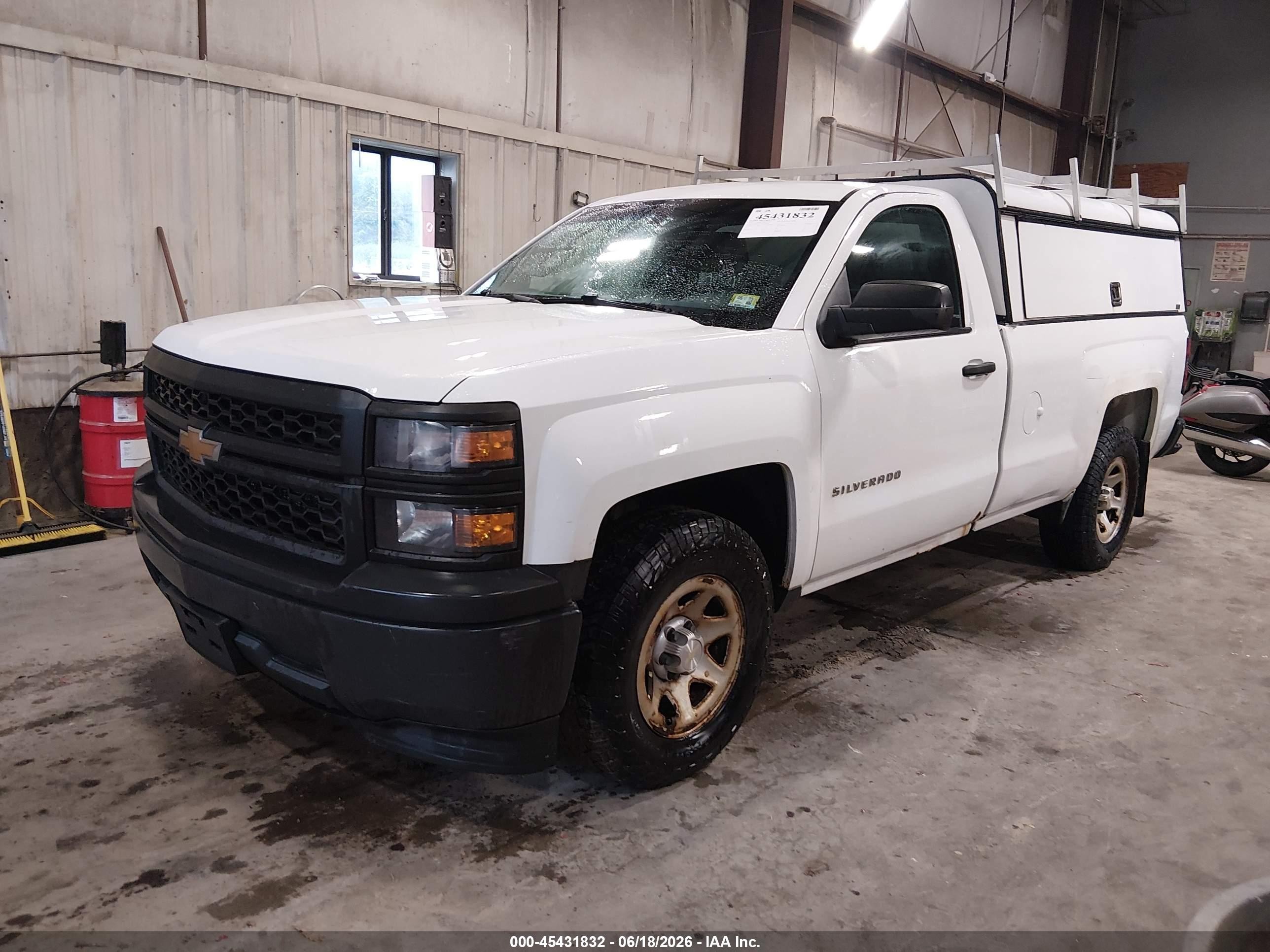 2015 Chevrolet Silverado 1500 Work Truck White vin: 1GCNCPEH7FZ312874
