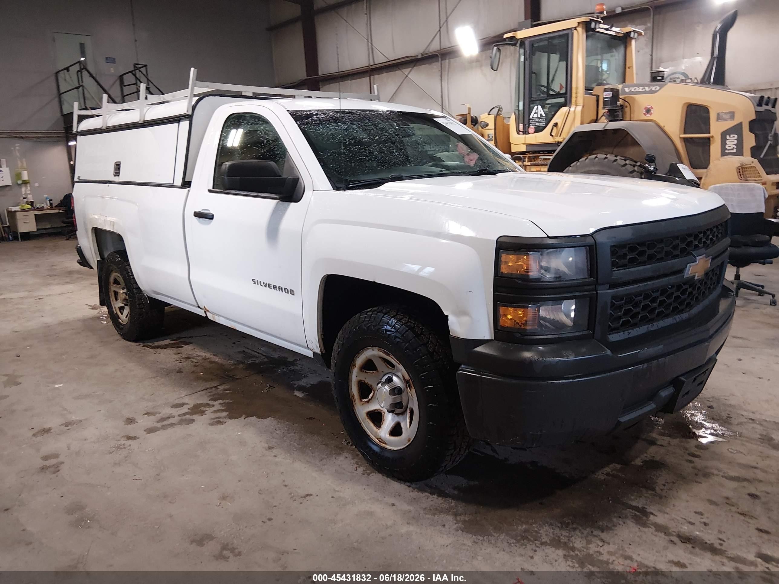 2015 Chevrolet Silverado 1500 Work Truck White vin: 1GCNCPEH7FZ312874