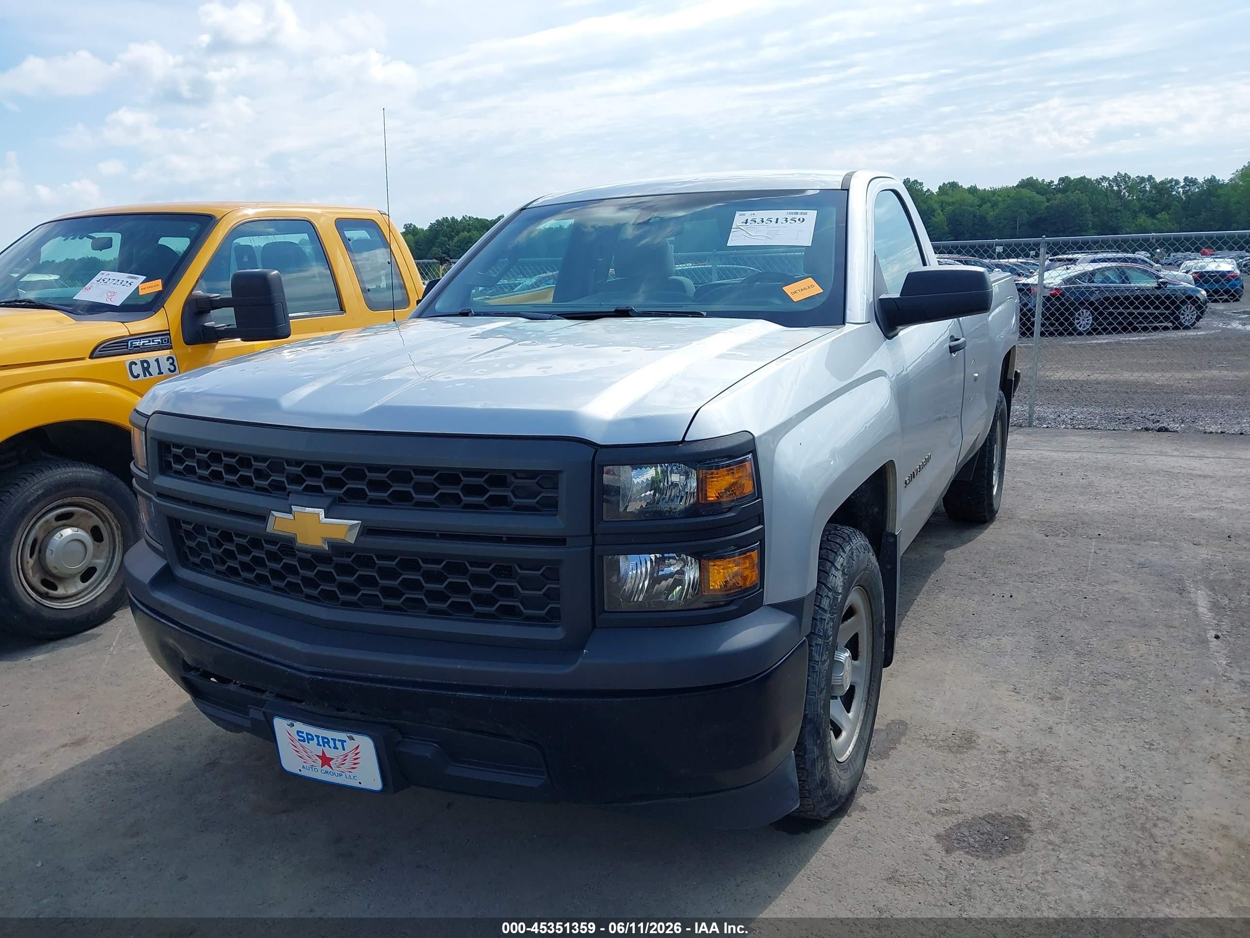 2015 Chevrolet Silverado 1500 Work Truck Silver vin: 1GCNCPEH7FZ432139