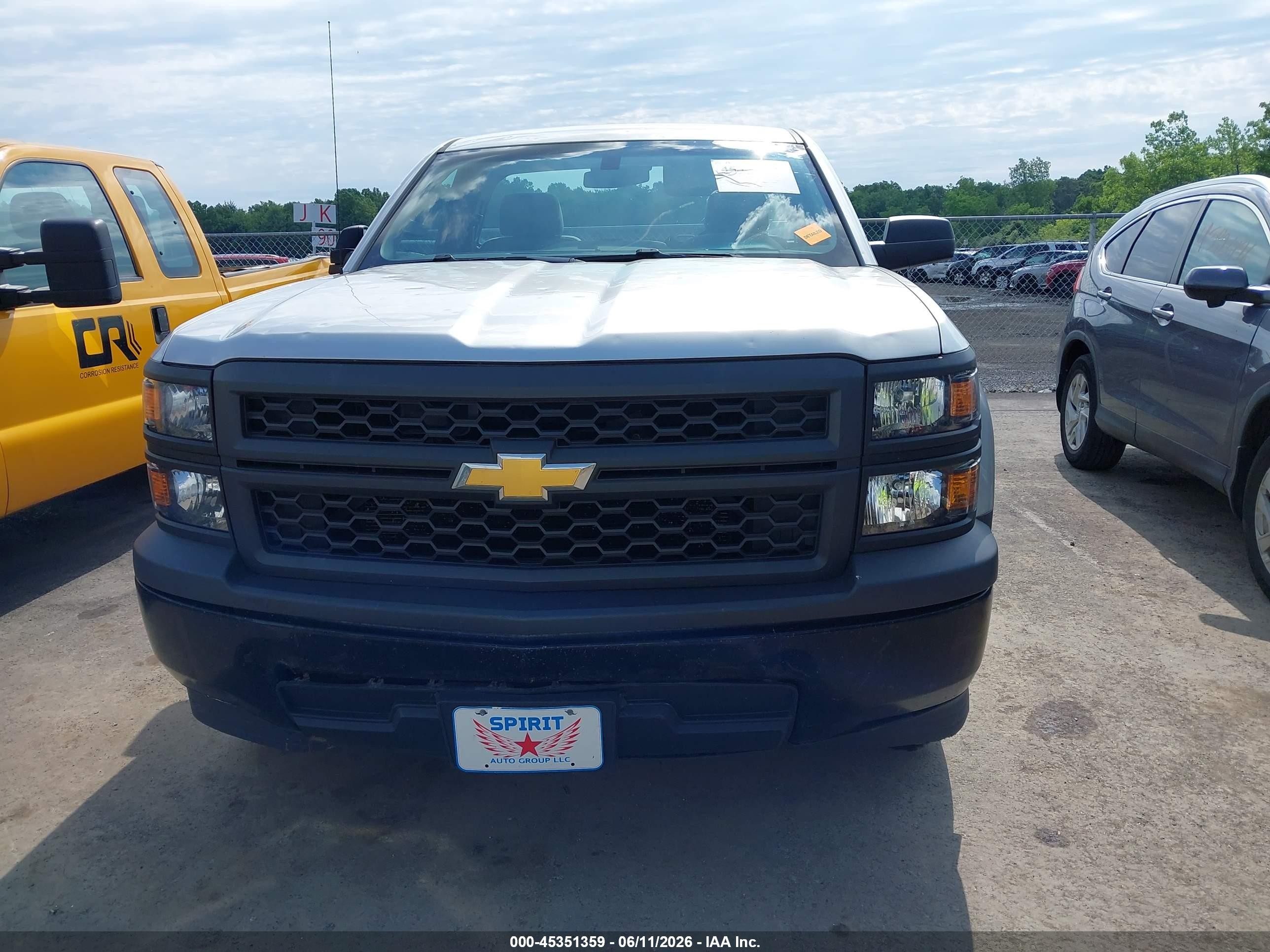 2015 Chevrolet Silverado 1500 Work Truck Silver vin: 1GCNCPEH7FZ432139