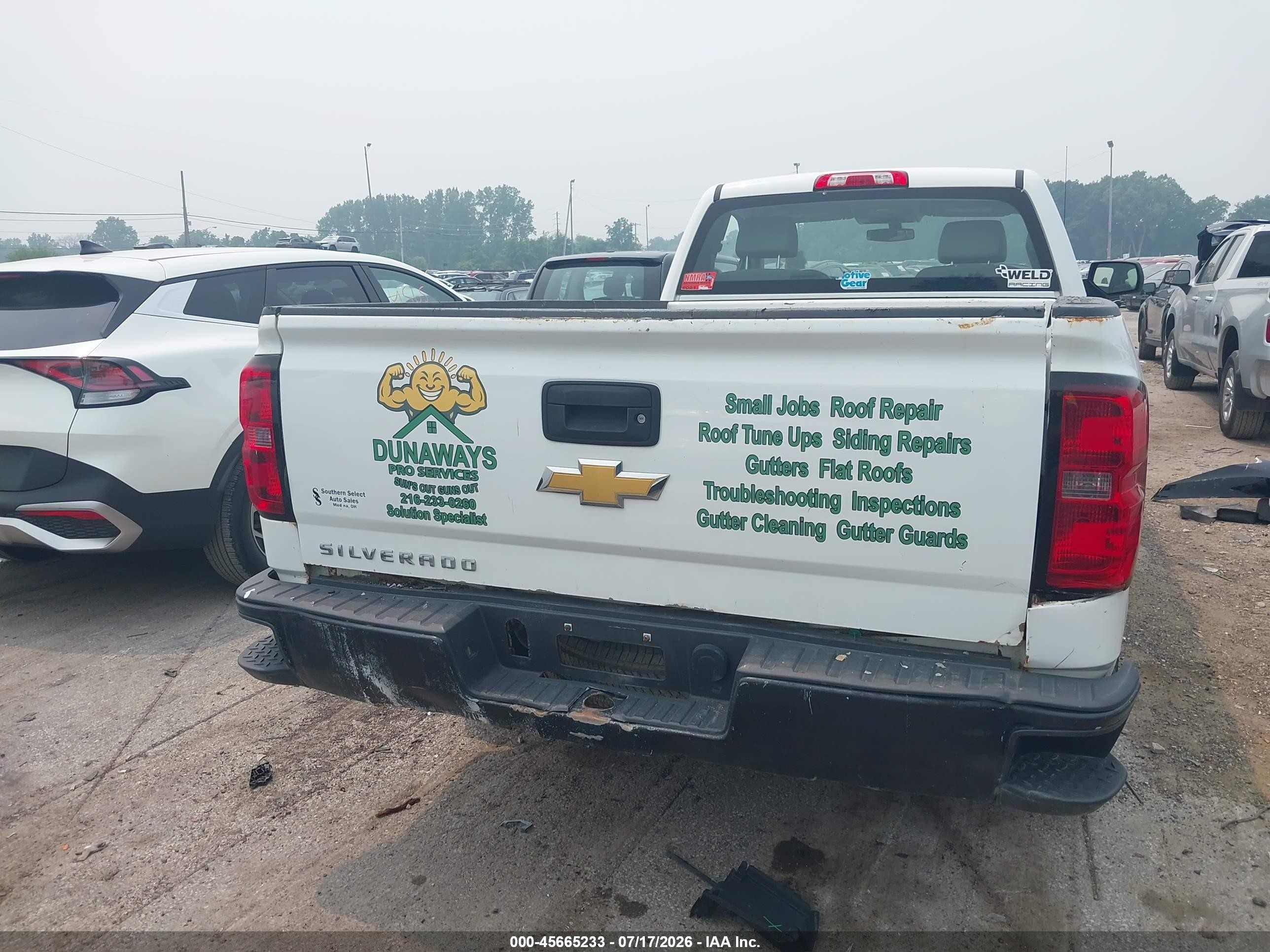 2014 Chevrolet Silverado 1500 Work Truck White vin: 1GCNCPEH8EZ234748