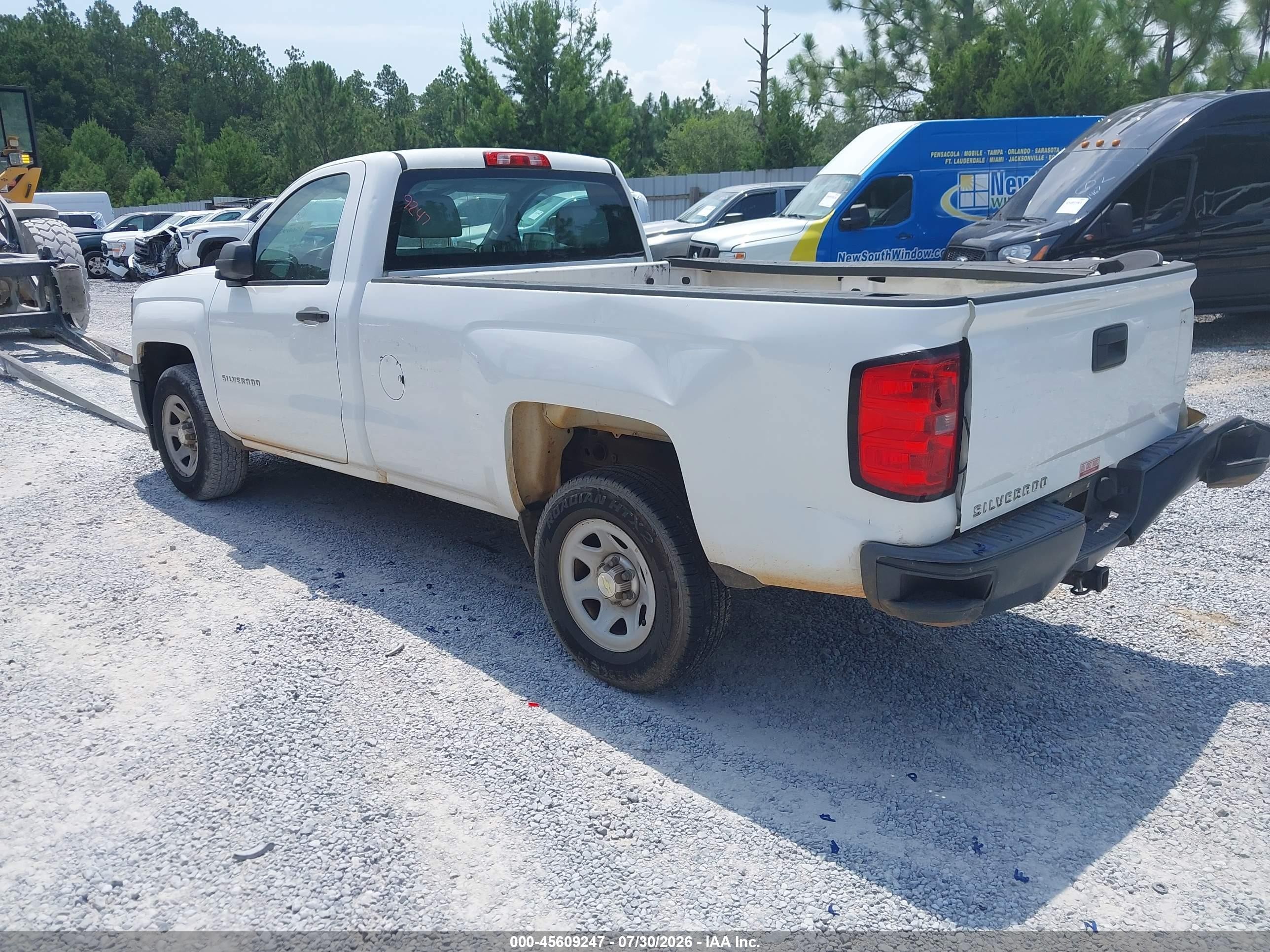 2014 Chevrolet Silverado 1500 Work Truck 1wt White vin: 1GCNCPEH9EZ361329