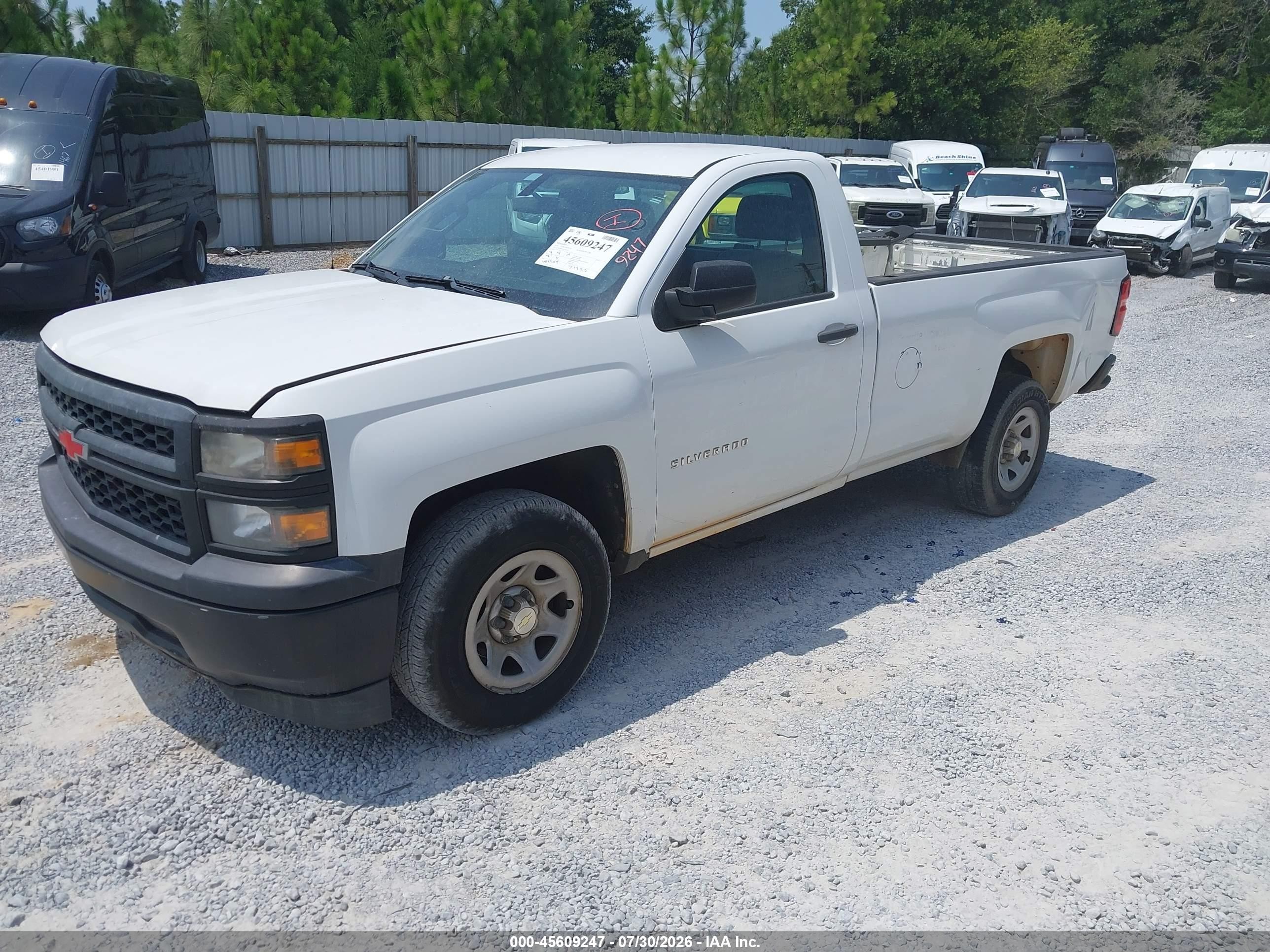2014 Chevrolet Silverado 1500 Work Truck 1wt White vin: 1GCNCPEH9EZ361329
