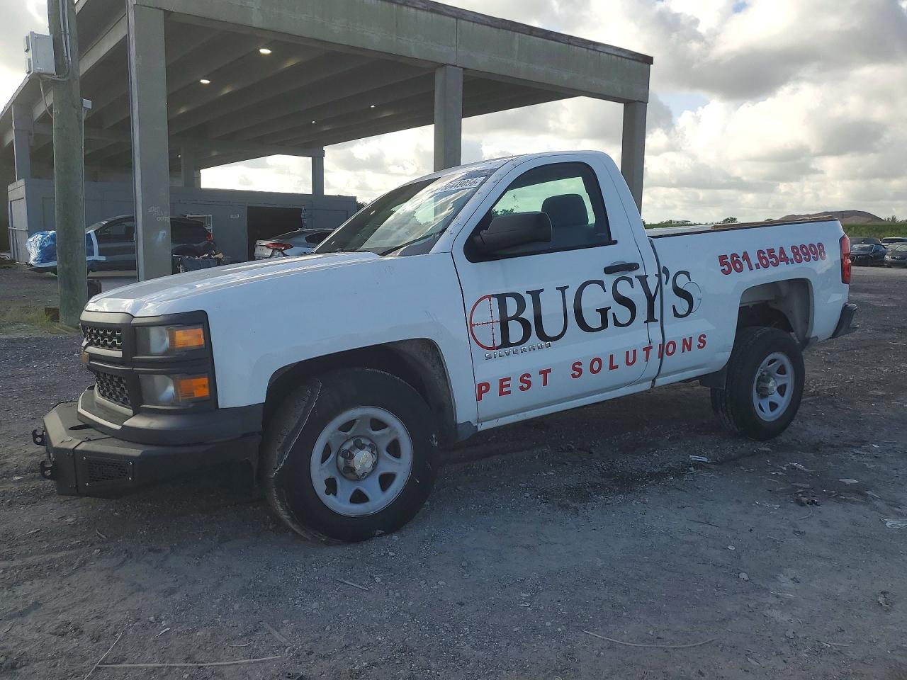 2014 Chevrolet Silverado C1500 White vin: 1GCNCPEHXEZ381153