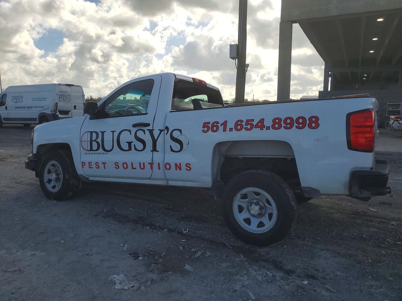 2014 Chevrolet Silverado C1500 White vin: 1GCNCPEHXEZ381153