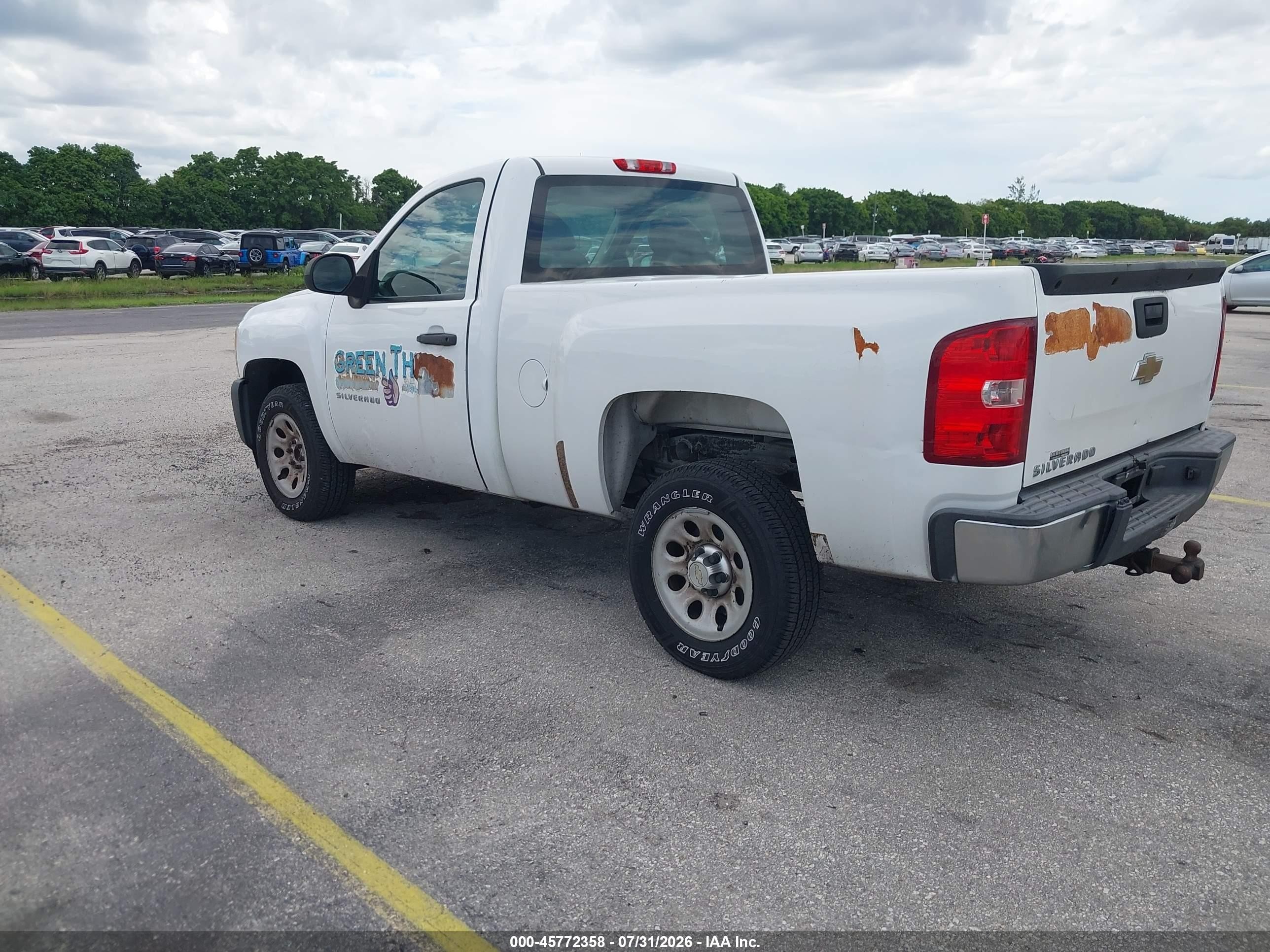 2011 Chevrolet Silverado 1500 Work Truck White vin: 1GCNCPEX0BZ432503