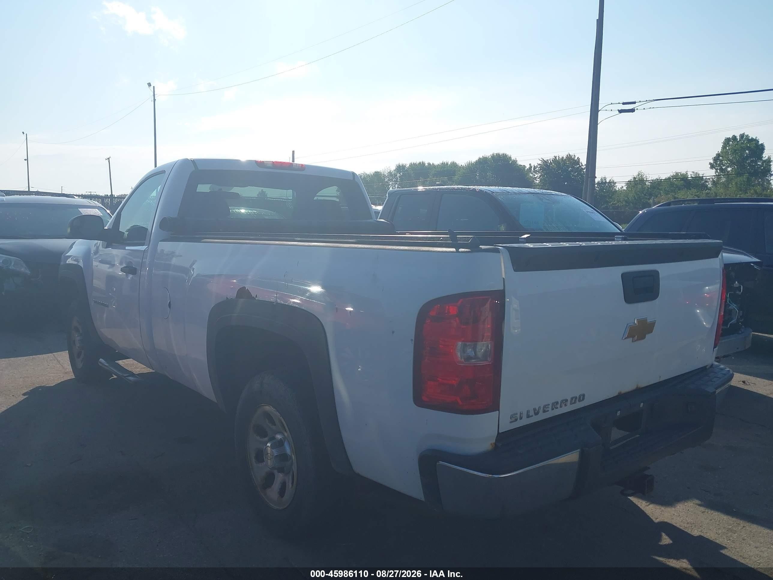 2012 Chevrolet Silverado 1500 Work Truck White vin: 1GCNCPEX0CZ298402