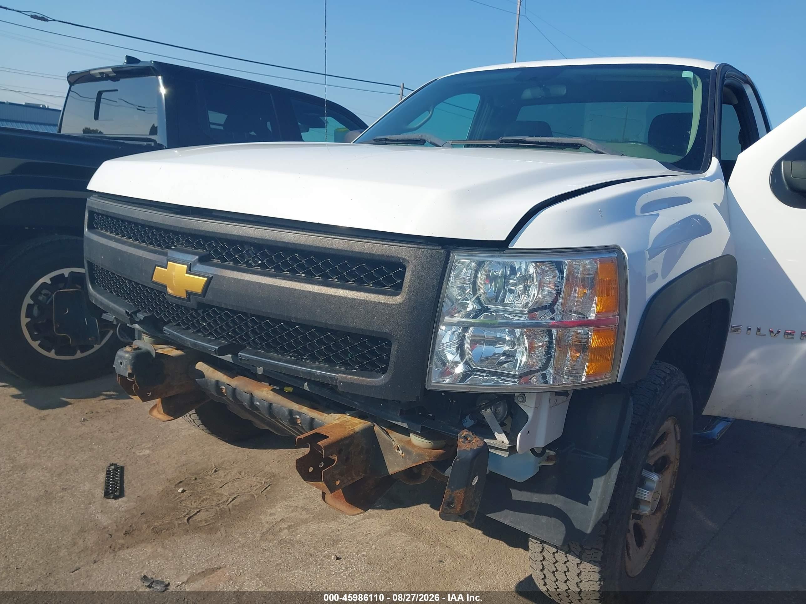 2012 Chevrolet Silverado 1500 Work Truck White vin: 1GCNCPEX0CZ298402