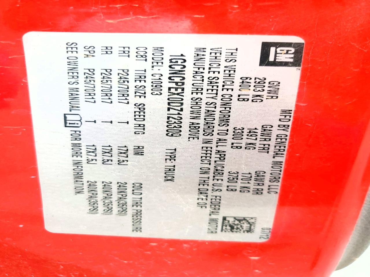 2013 Chevrolet Silverado C1500 Red vin: 1GCNCPEX0DZ123309