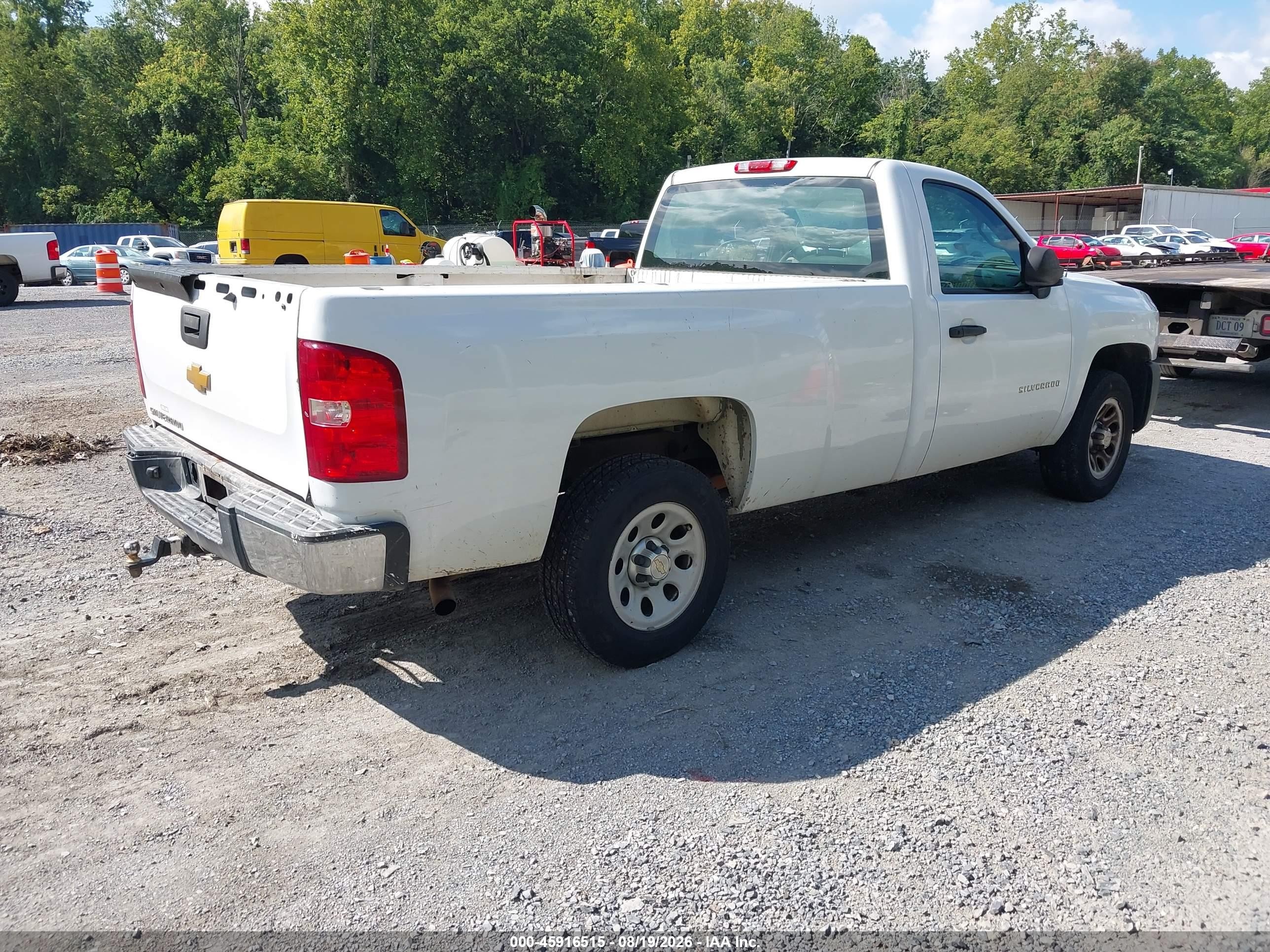 2012 Chevrolet Silverado 1500 Work Truck White vin: 1GCNCPEX1CZ211719