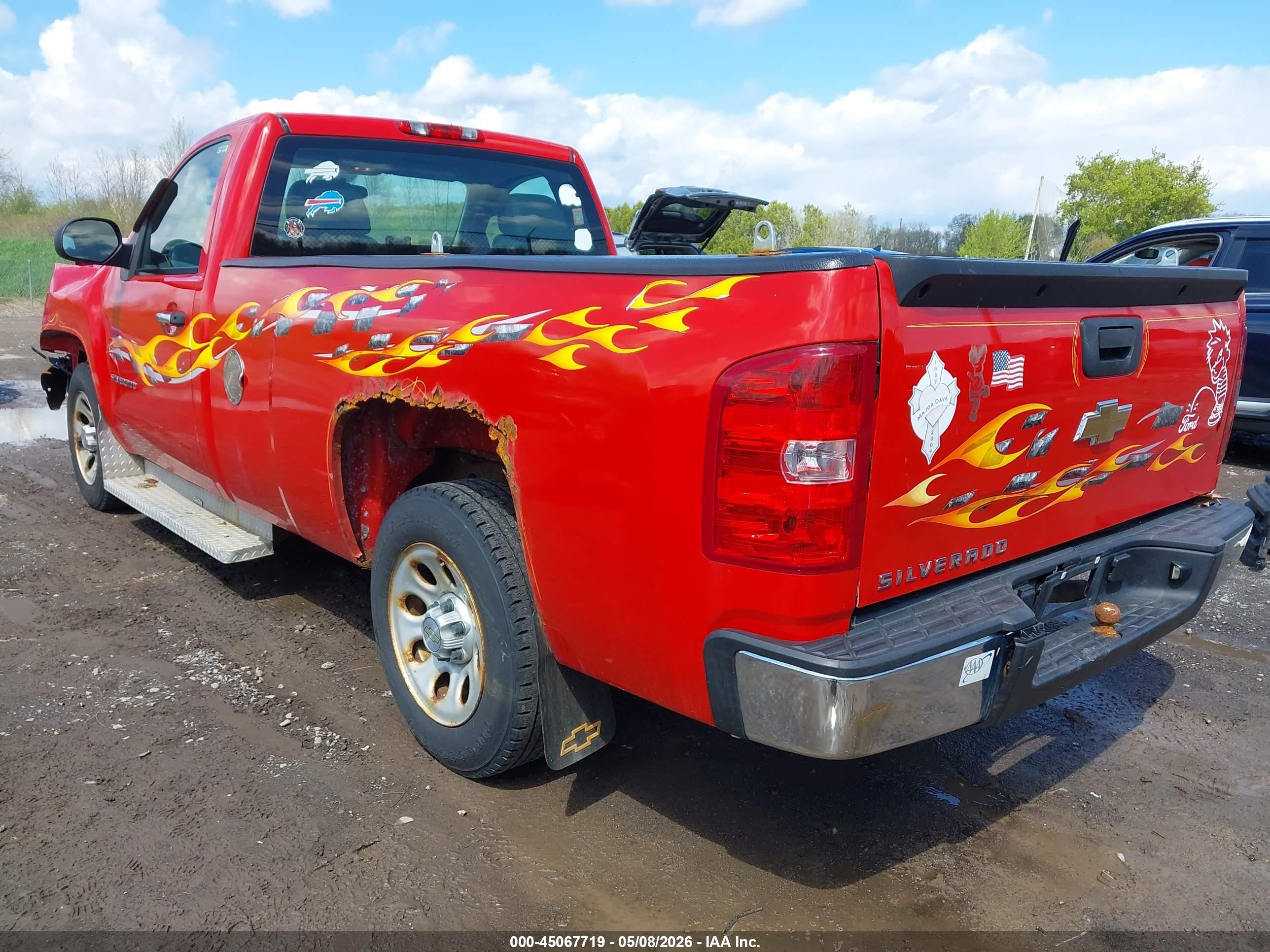 2011 Chevrolet Silverado 1500 Work Truck Red vin: 1GCNCPEX2BZ102104