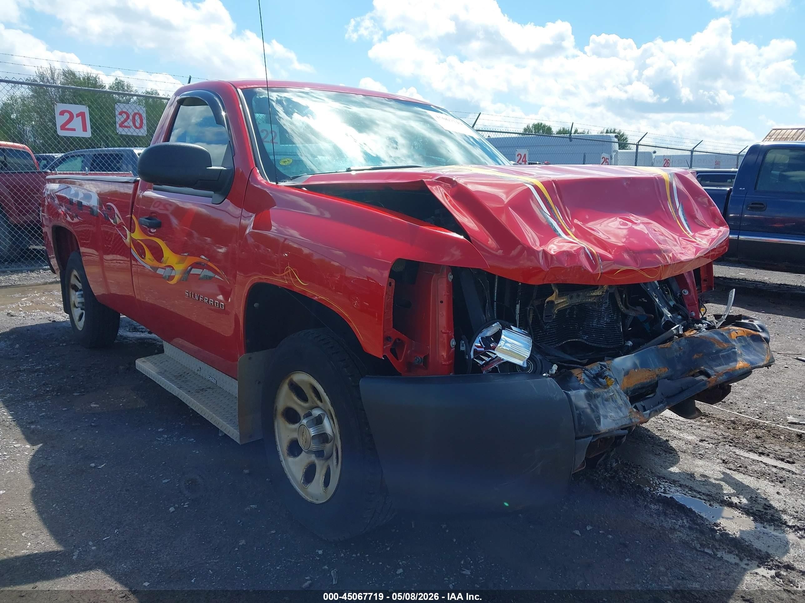 2011 Chevrolet Silverado 1500 Work Truck Red vin: 1GCNCPEX2BZ102104