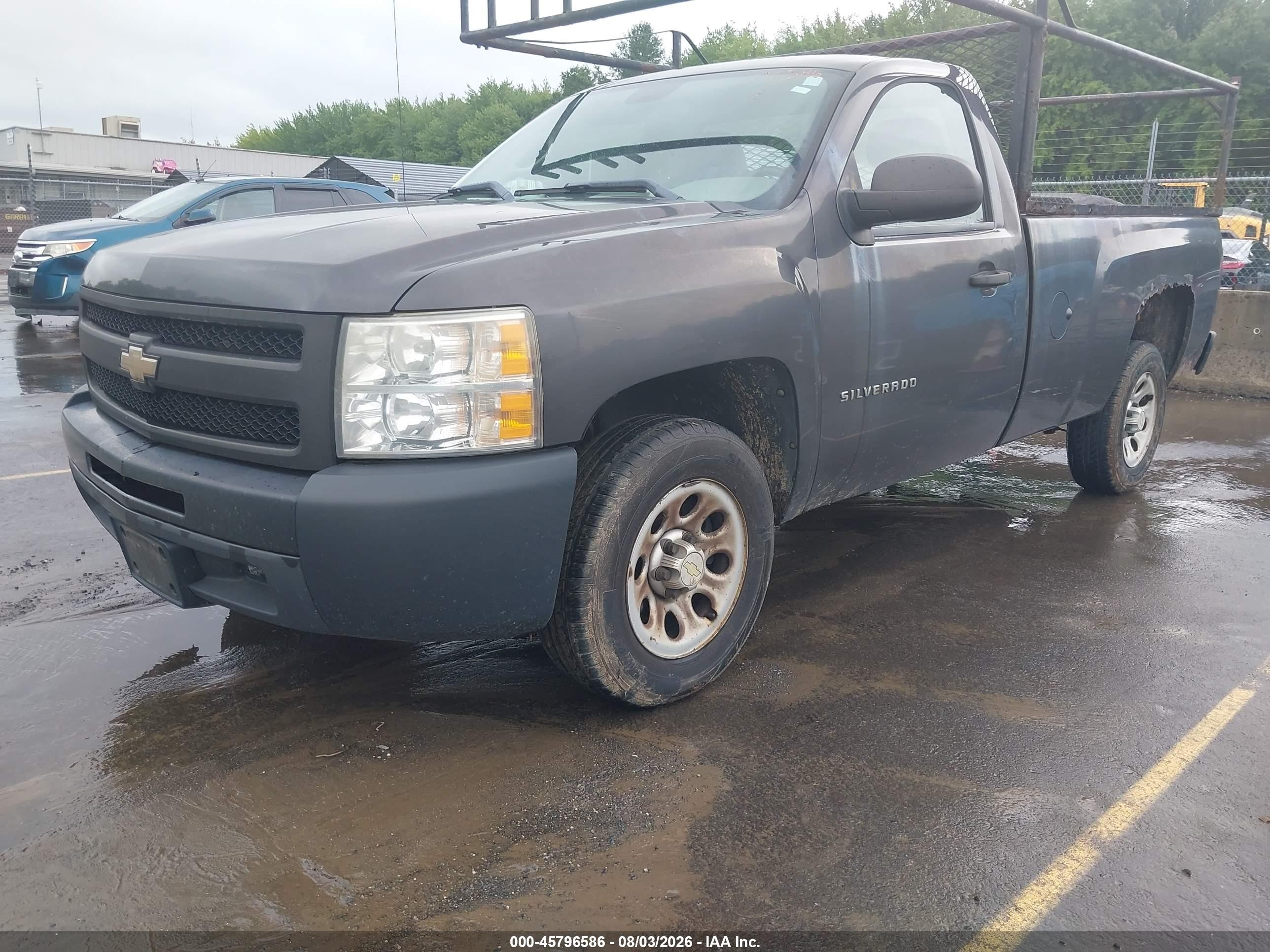 2011 Chevrolet Silverado 1500 Work Truck Gray vin: 1GCNCPEX2BZ289635
