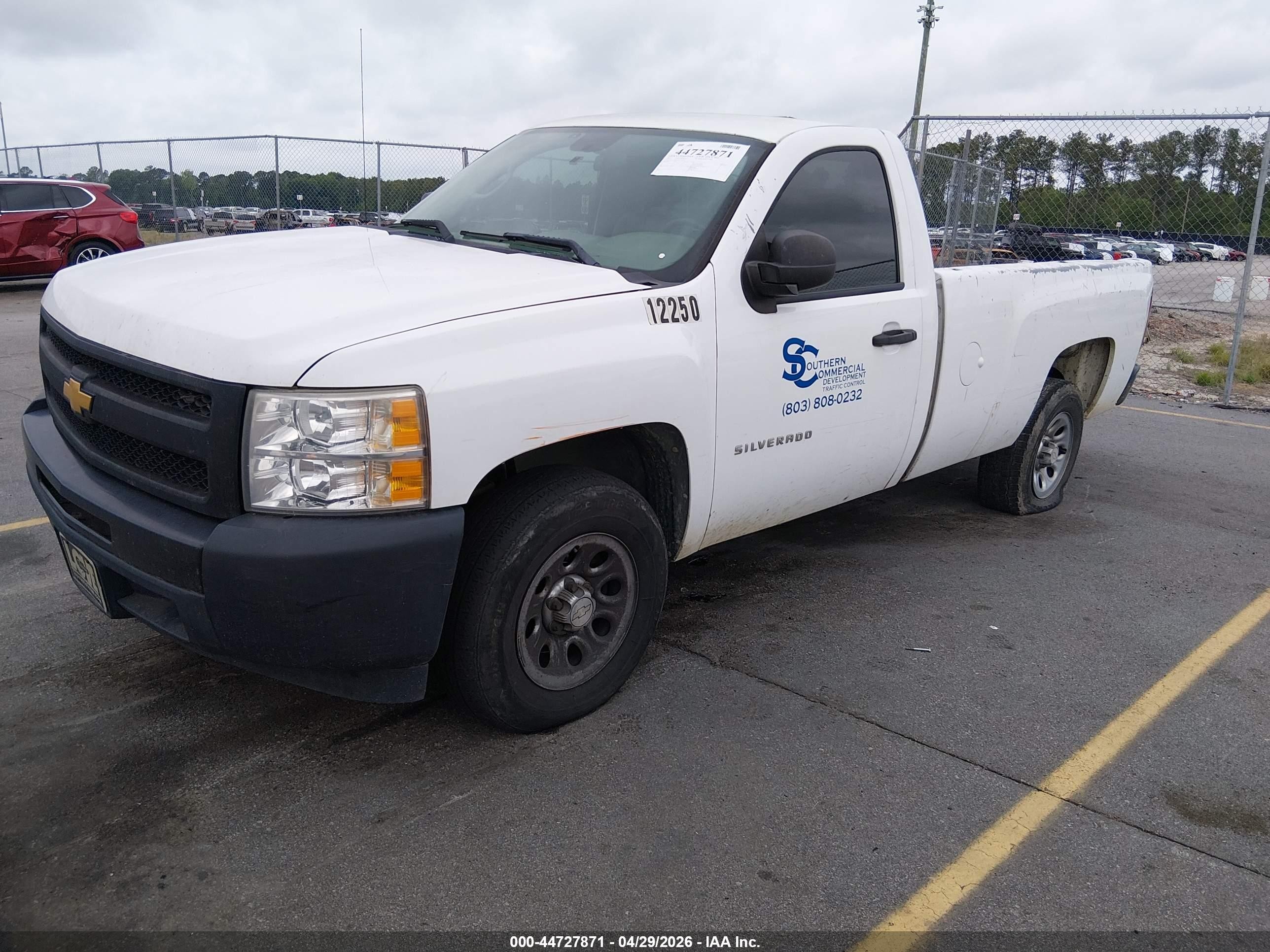 2012 Chevrolet Silverado 1500 Work Truck White vin: 1GCNCPEX2CZ142250