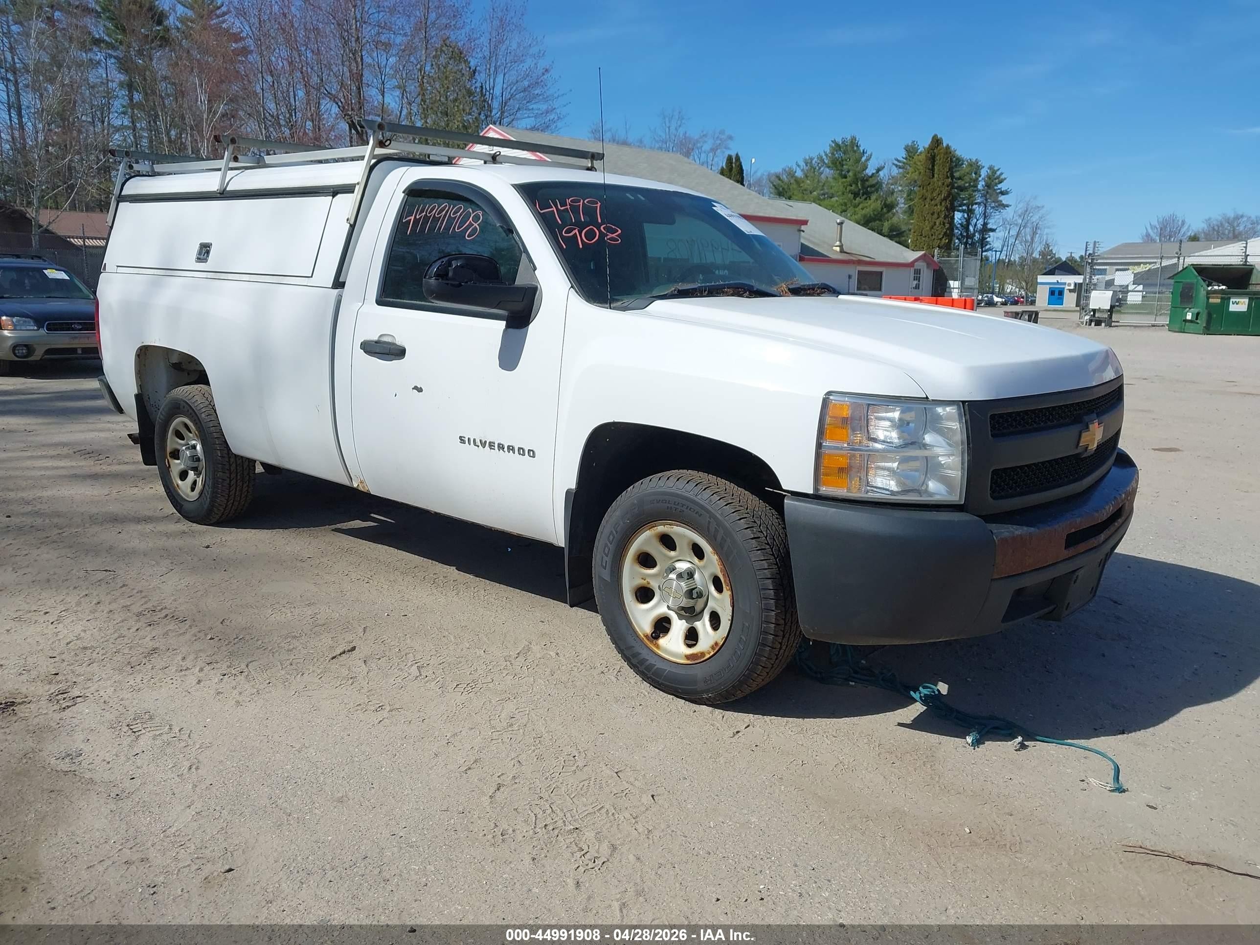 2013 Chevrolet Silverado 1500 Work Truck White vin: 1GCNCPEX2DZ221970
