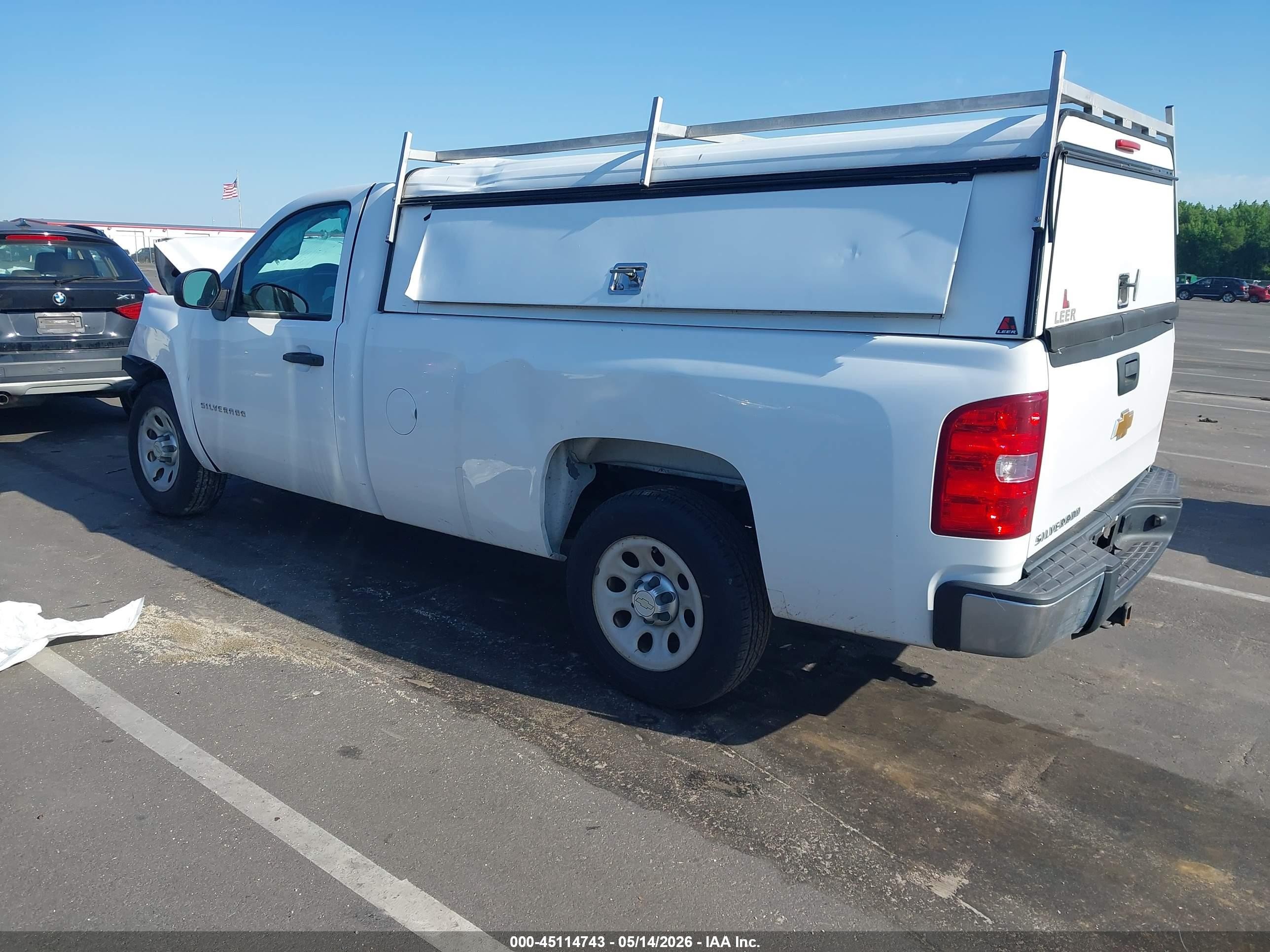 2013 Chevrolet Silverado 1500 Work Truck White vin: 1GCNCPEX2DZ238543