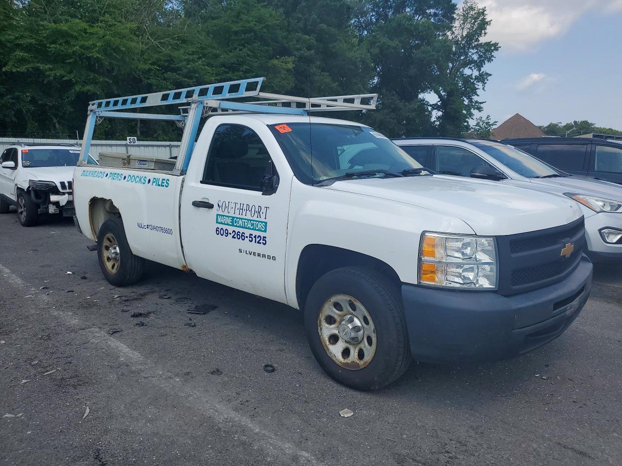 2012 Chevrolet Silverado C1500 White vin: 1GCNCPEX3CZ302202