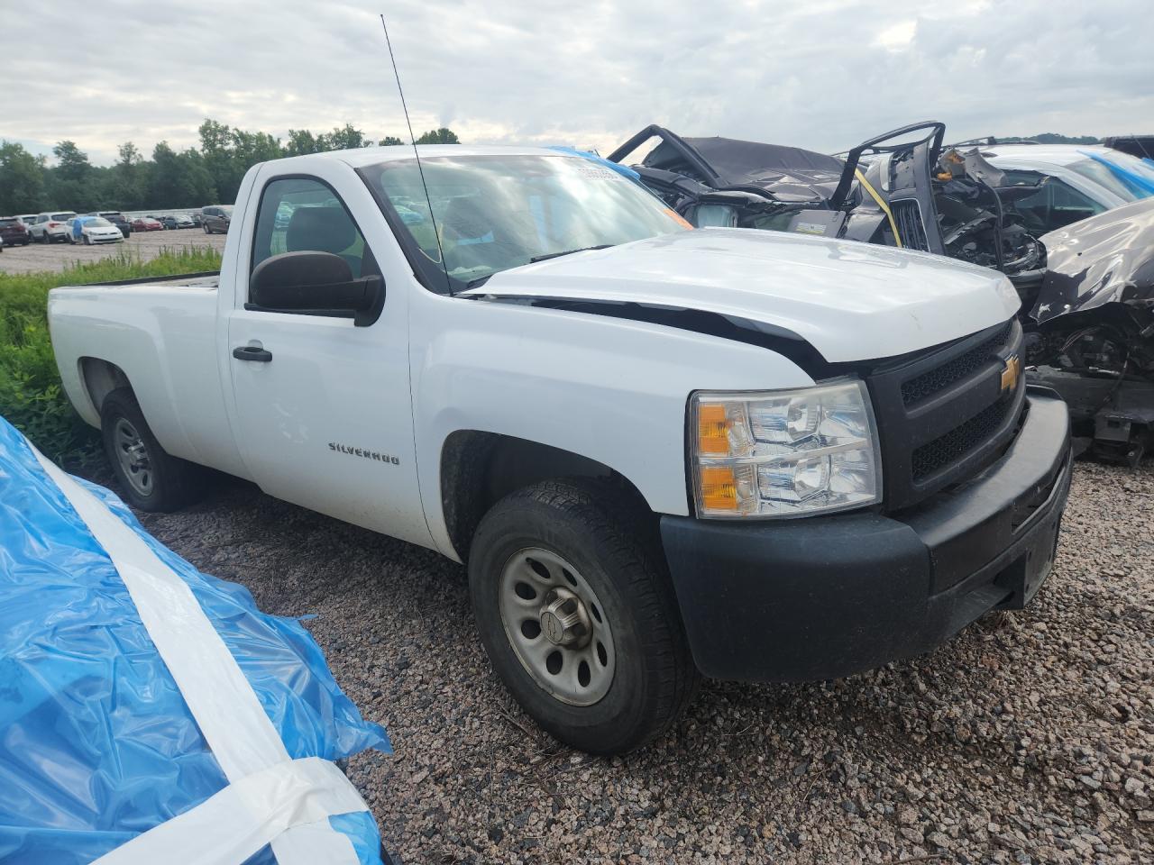 2013 Chevrolet Silverado C1500 White vin: 1GCNCPEX3DZ106343