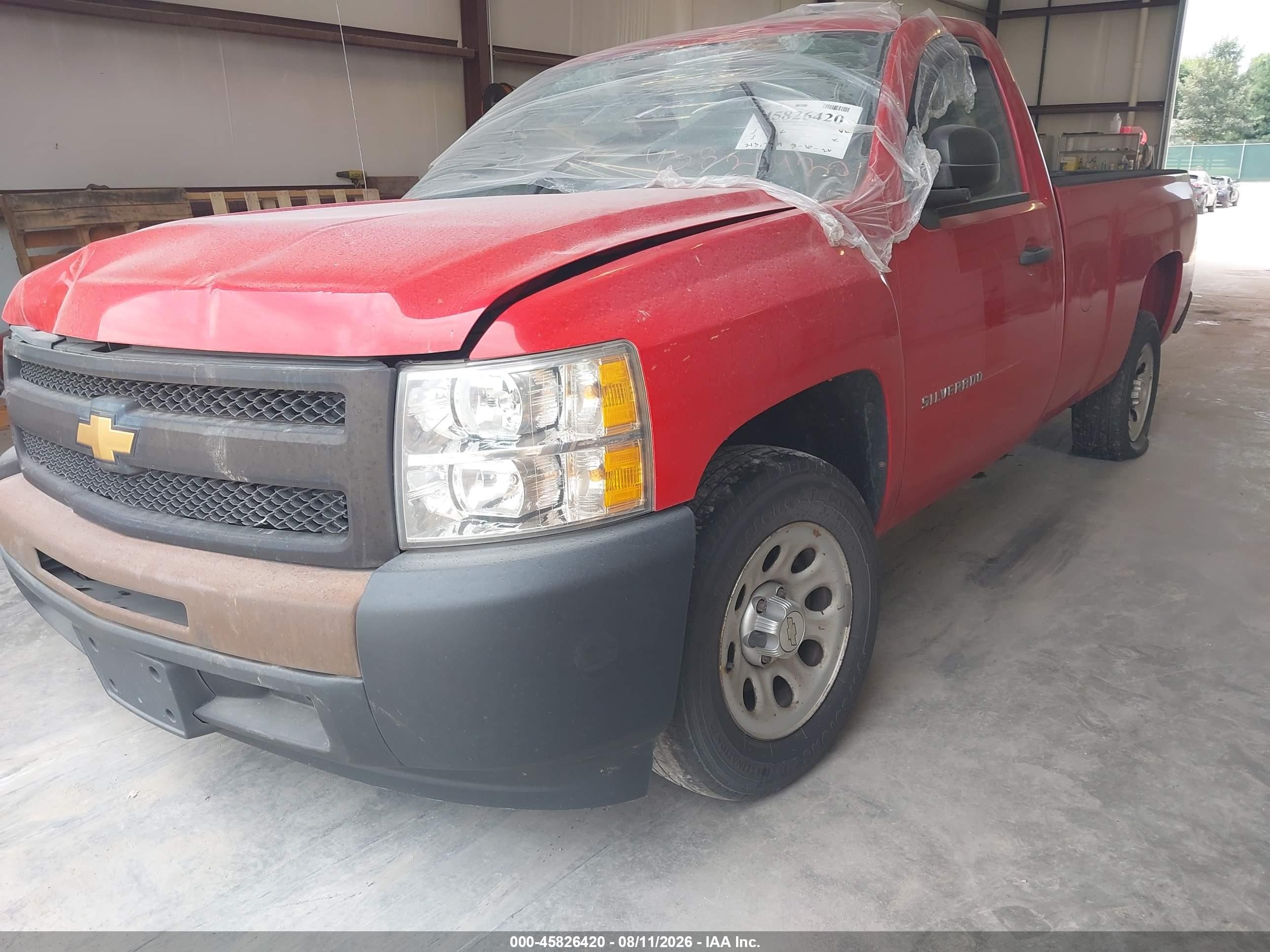 2013 Chevrolet Silverado 1500 Work Truck Red vin: 1GCNCPEX3DZ235571